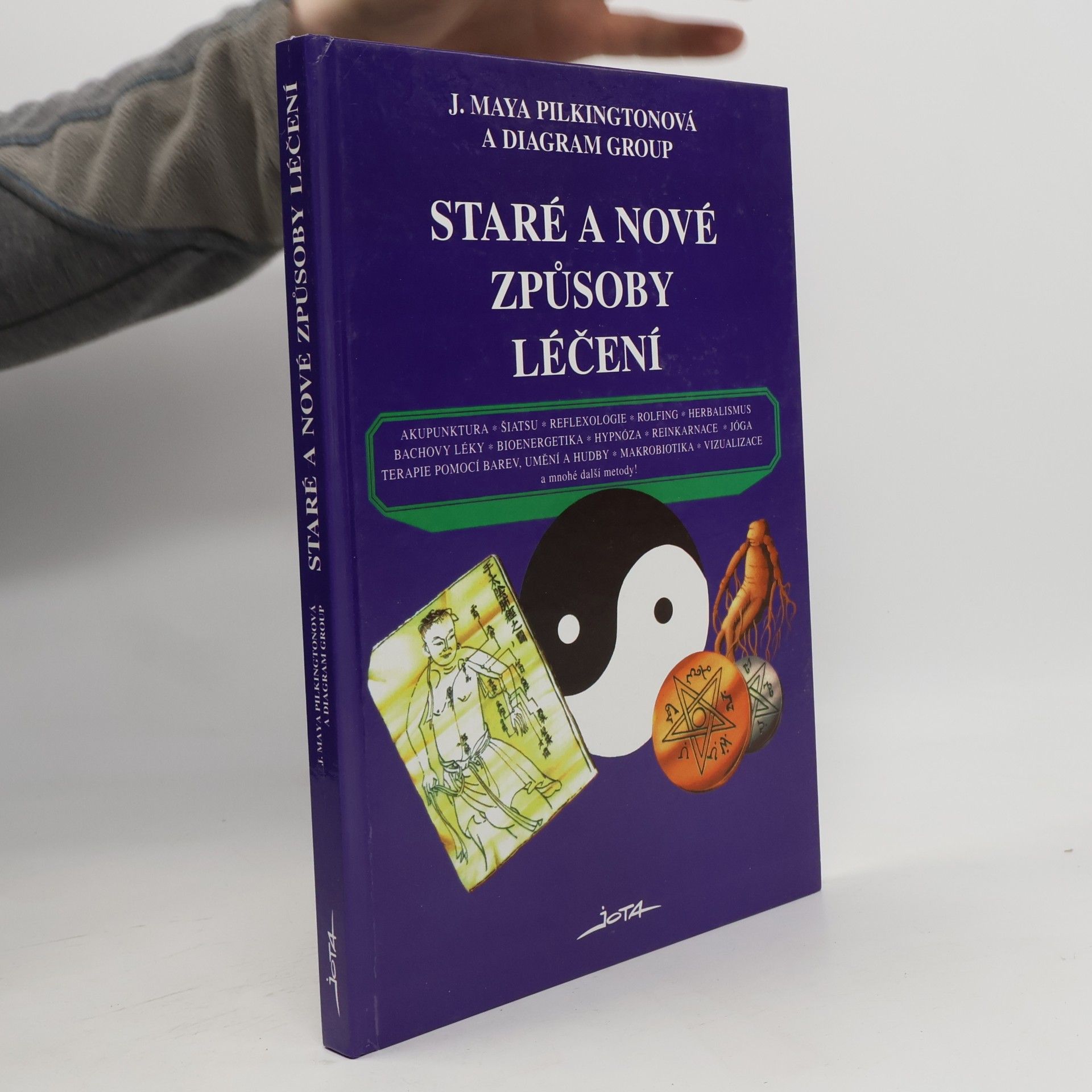 Staré a nové způsoby léčení : akupunktura, šiatsu, reflexologie, rolfing, herbalismus, Bachovy léky, bioenergetika, hypnóza, reinkarnace, jóga, terapie barev, umění a hudby, makrobiotika, vizualizace