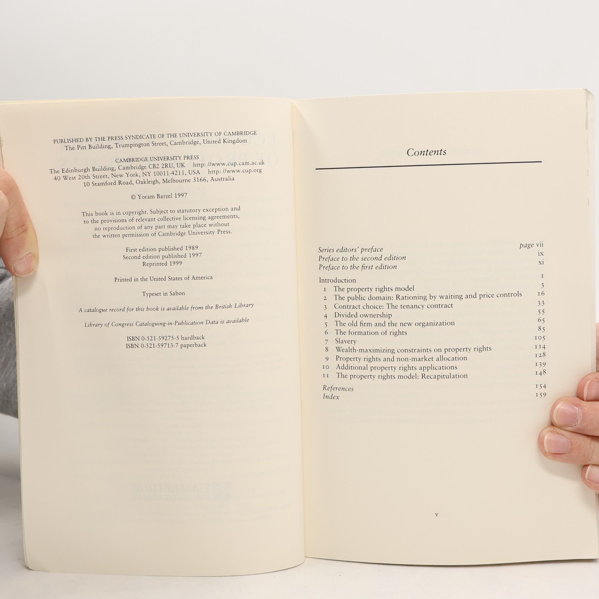 Yoram Barzel Economic Analysis of Property Rights