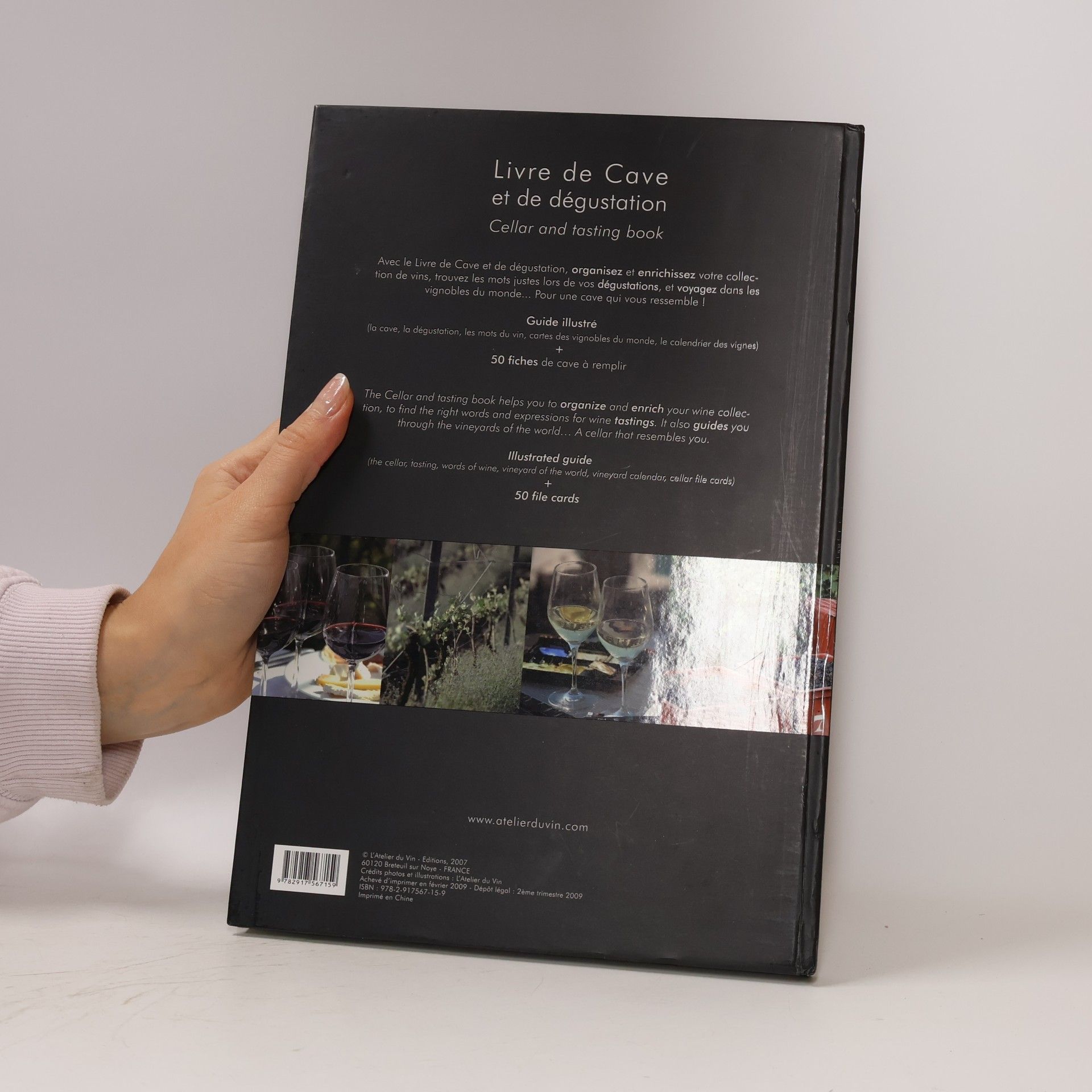 L'Atelier du Vin Livre de cave et de dégustation / Cellar and Tasting Book