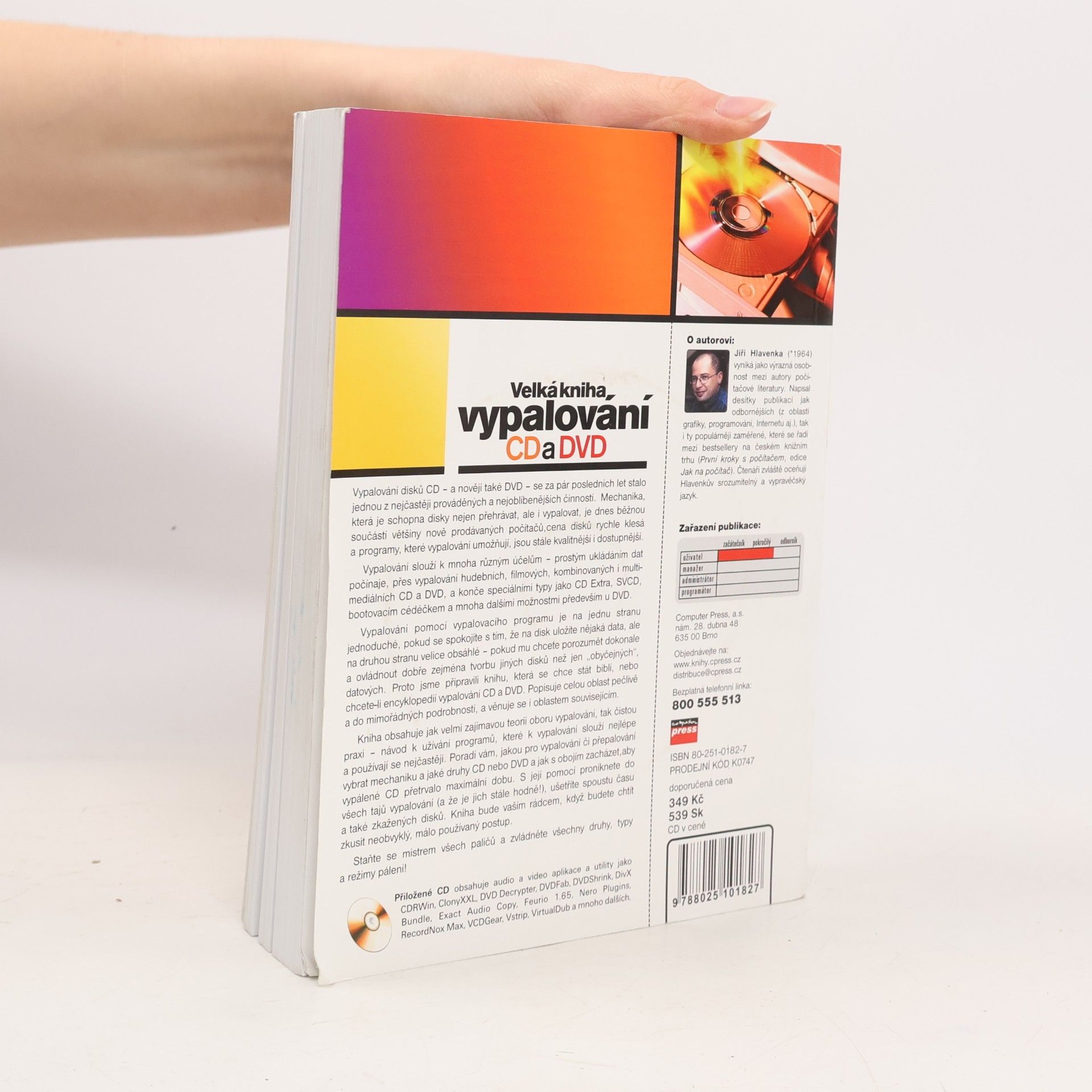 Jiří Hlavenka Velká kniha vypalování CD a DVD