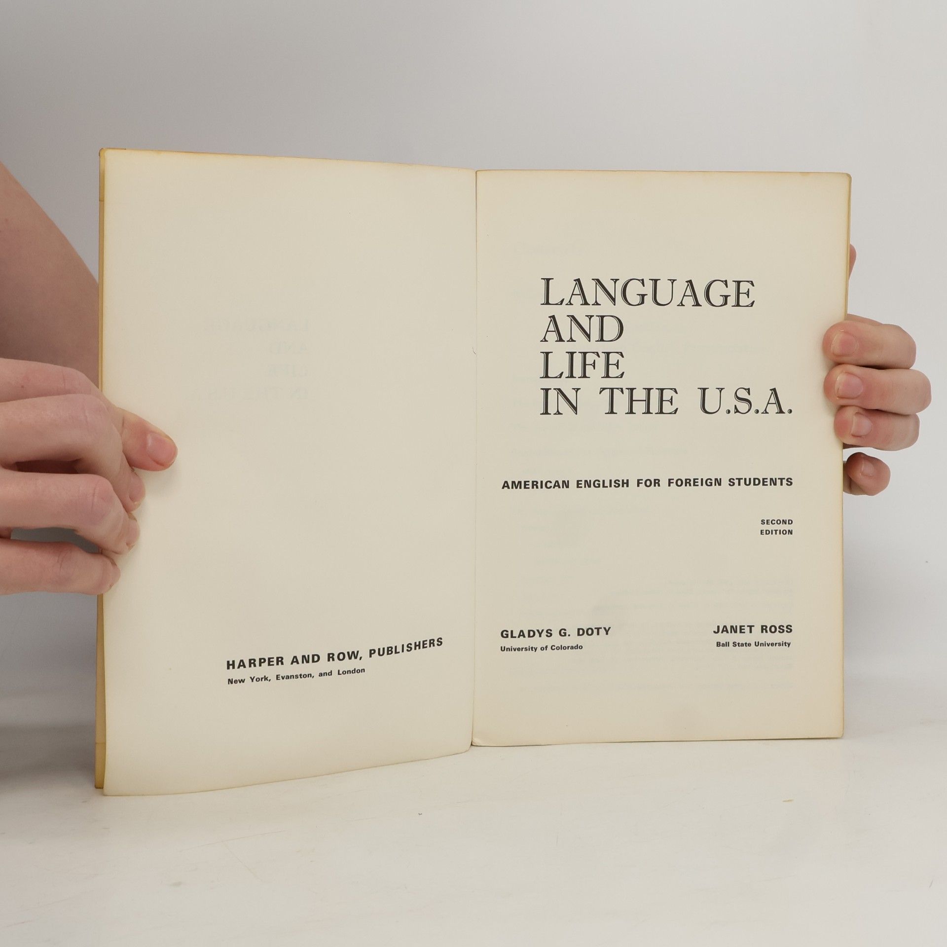 Various authors Language and Life in the U S A
