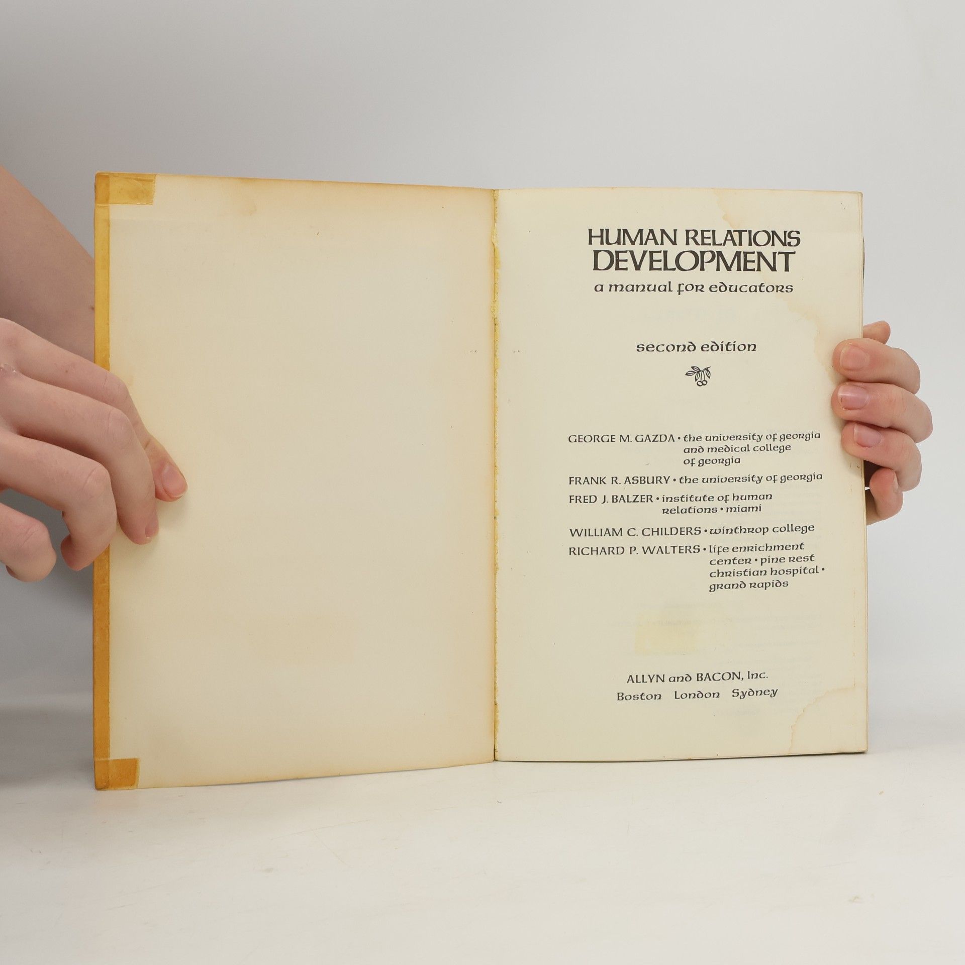 Various authors Human Relations Development