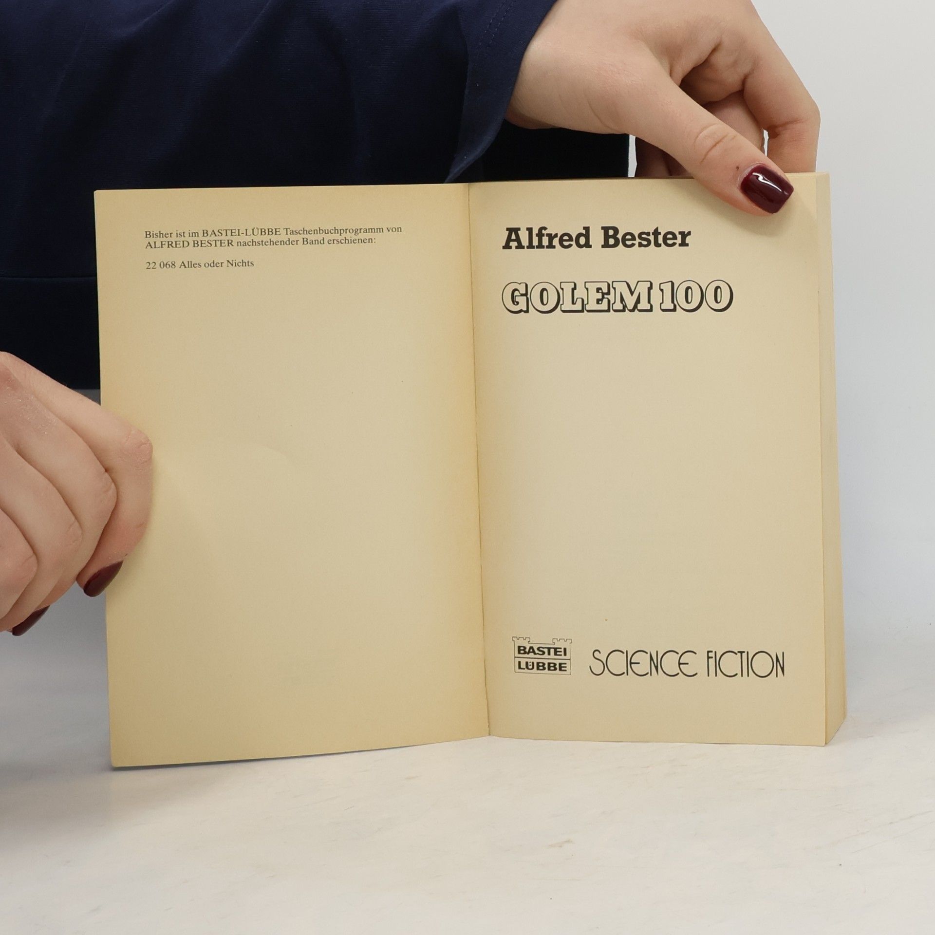 Alfred Bester Golem 100