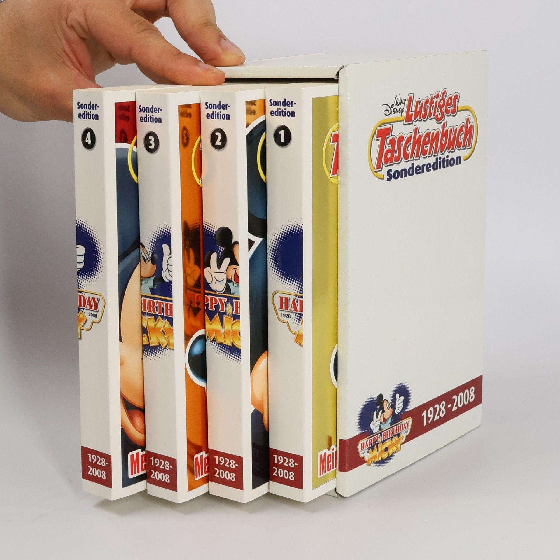 Walt Disney Lustiges Taschenbuch Sonderedition – Happy Birthday Micky (1928–2008). 4 Bänden