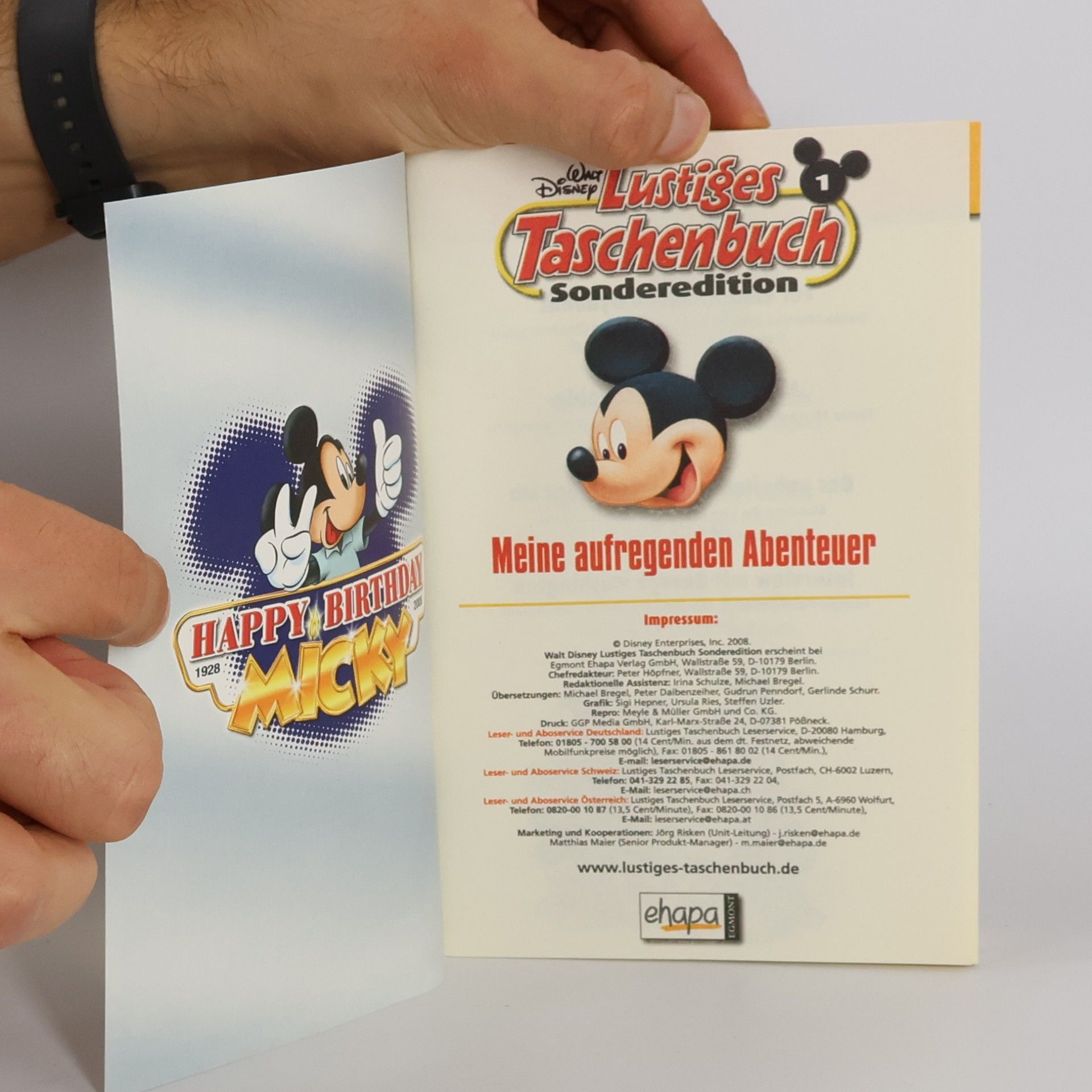 Walt Disney Lustiges Taschenbuch Sonderedition – Happy Birthday Micky (1928–2008). 4 Bänden