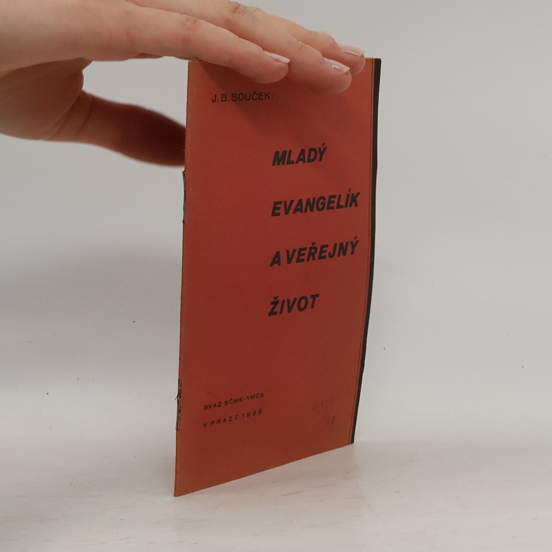 J. B. Souček Mladý evangelík a veřejný život