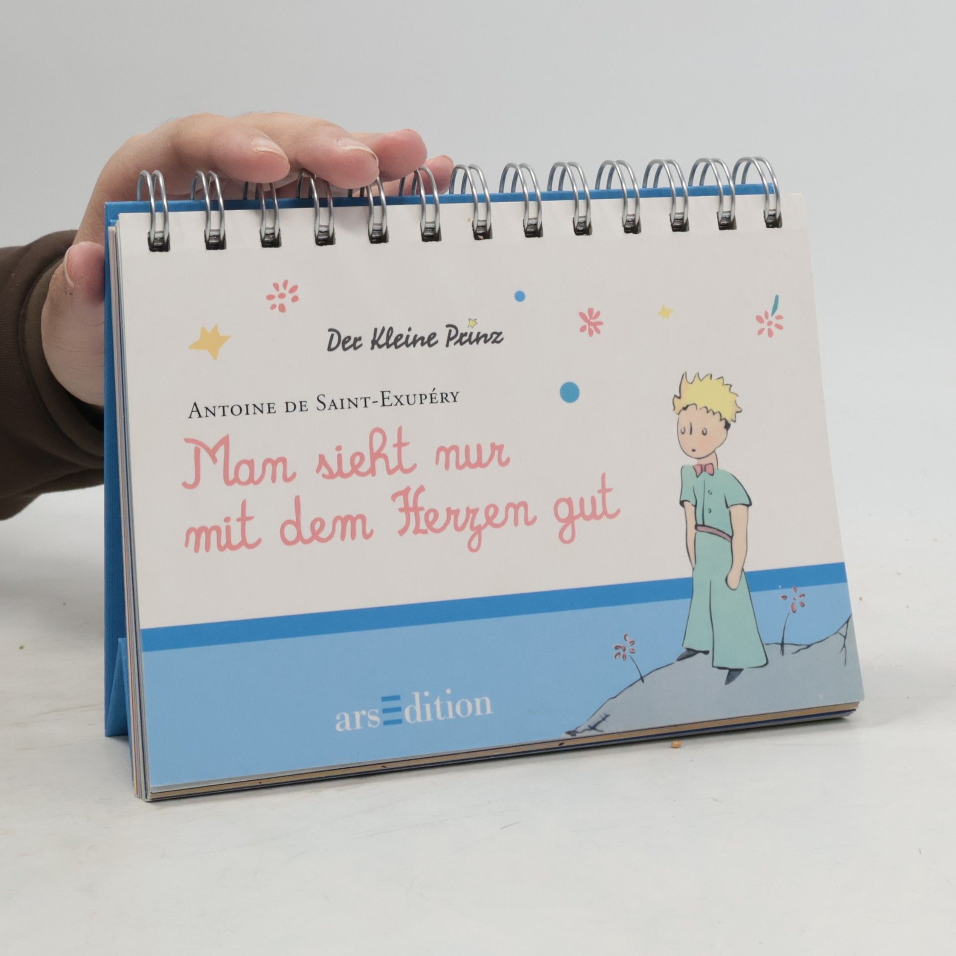 Antoine de Saint-Exupéry Man sieht nur mit dem Herzen gut, Aufstellbuch