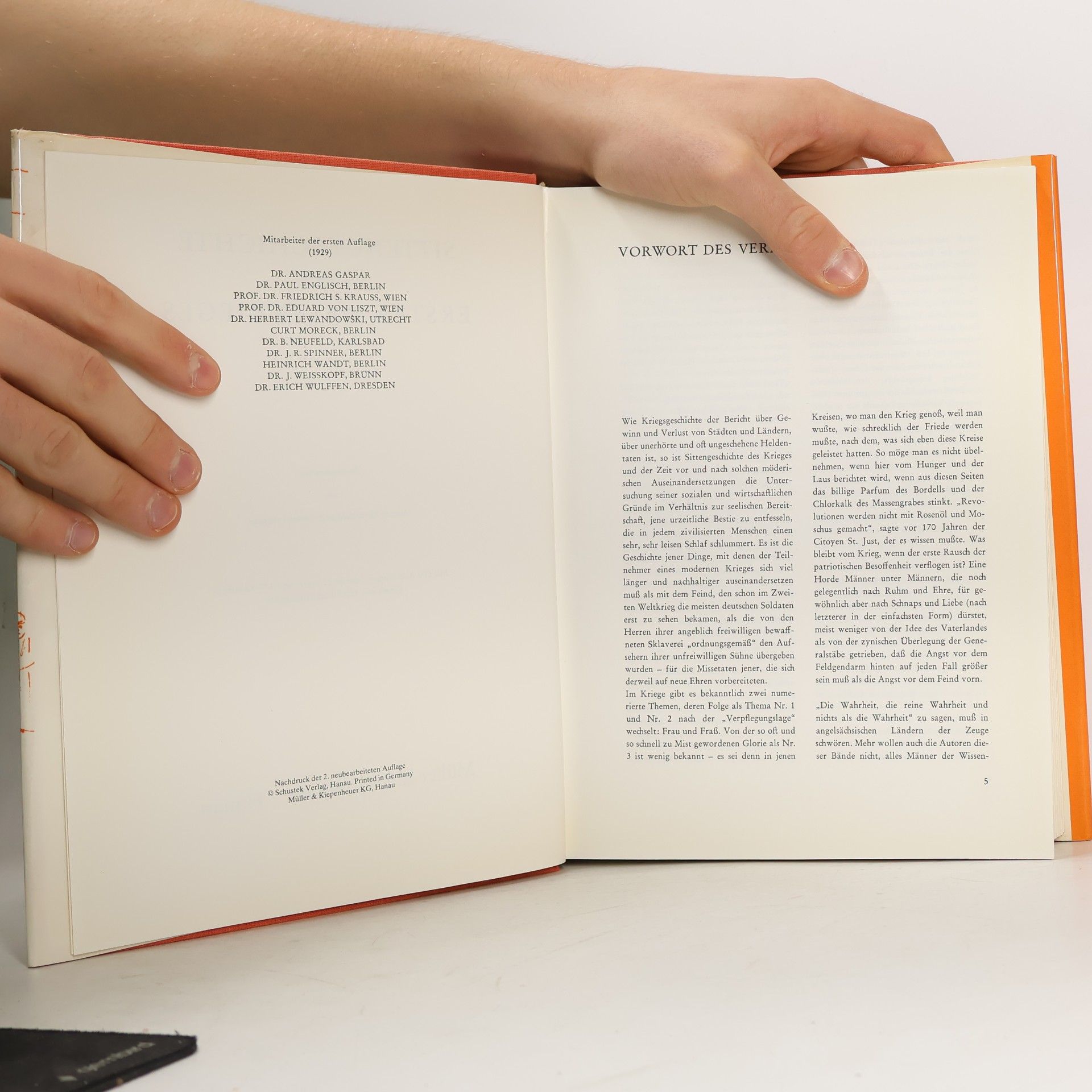Magnus Hirschfeld Sitten Geschichte des I. Welt Krieges