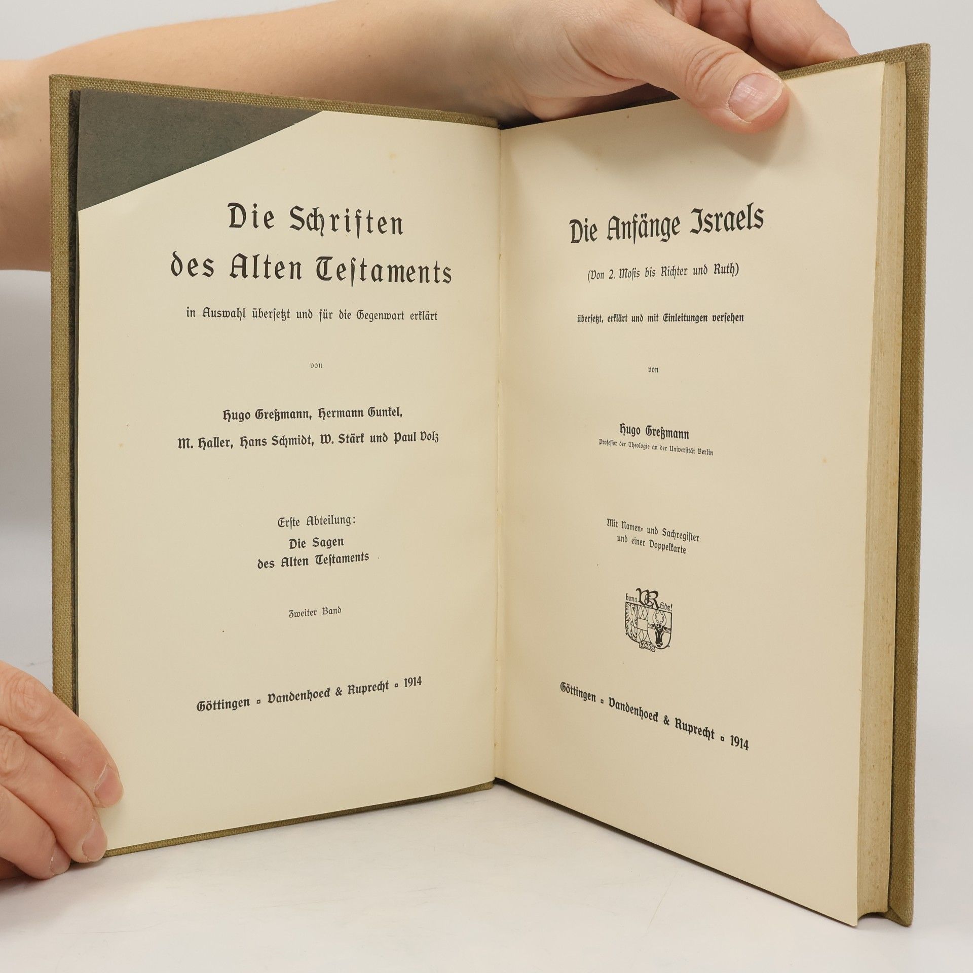 Autores varios Die Schriften des Alten Testaments 2. Die Anfänge Israels
