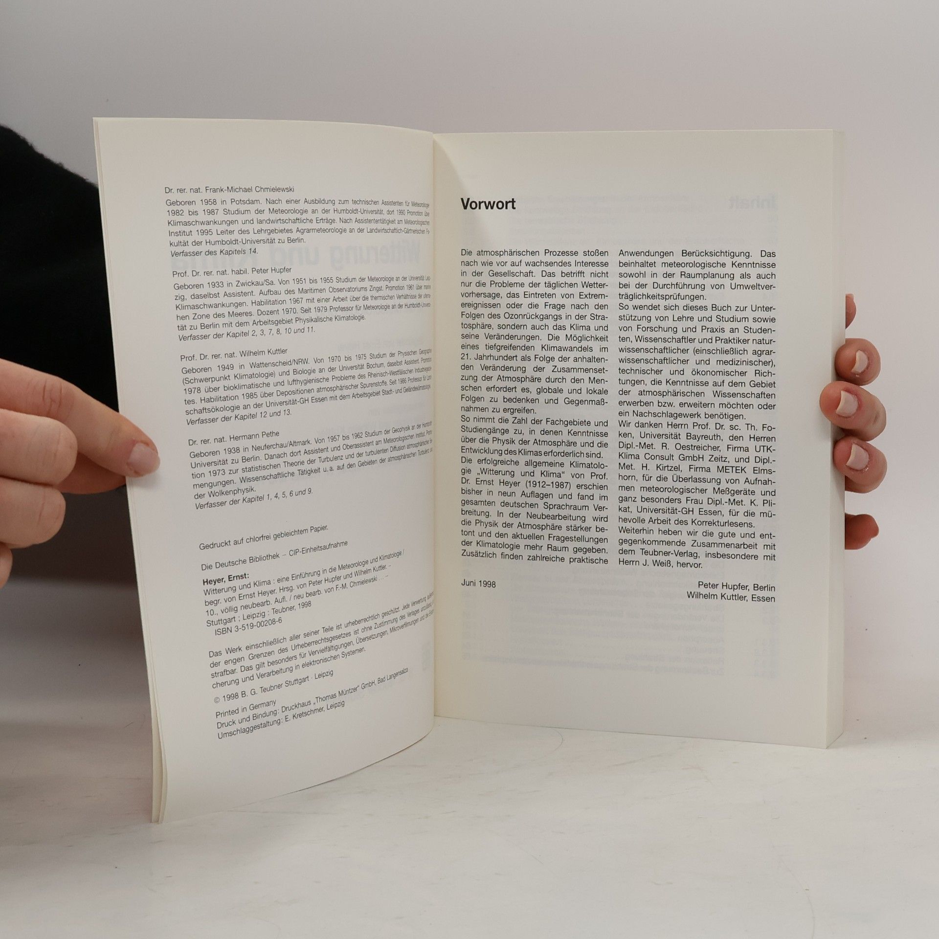 Peter Hupfer Witterung und Klima - 10. Auflage