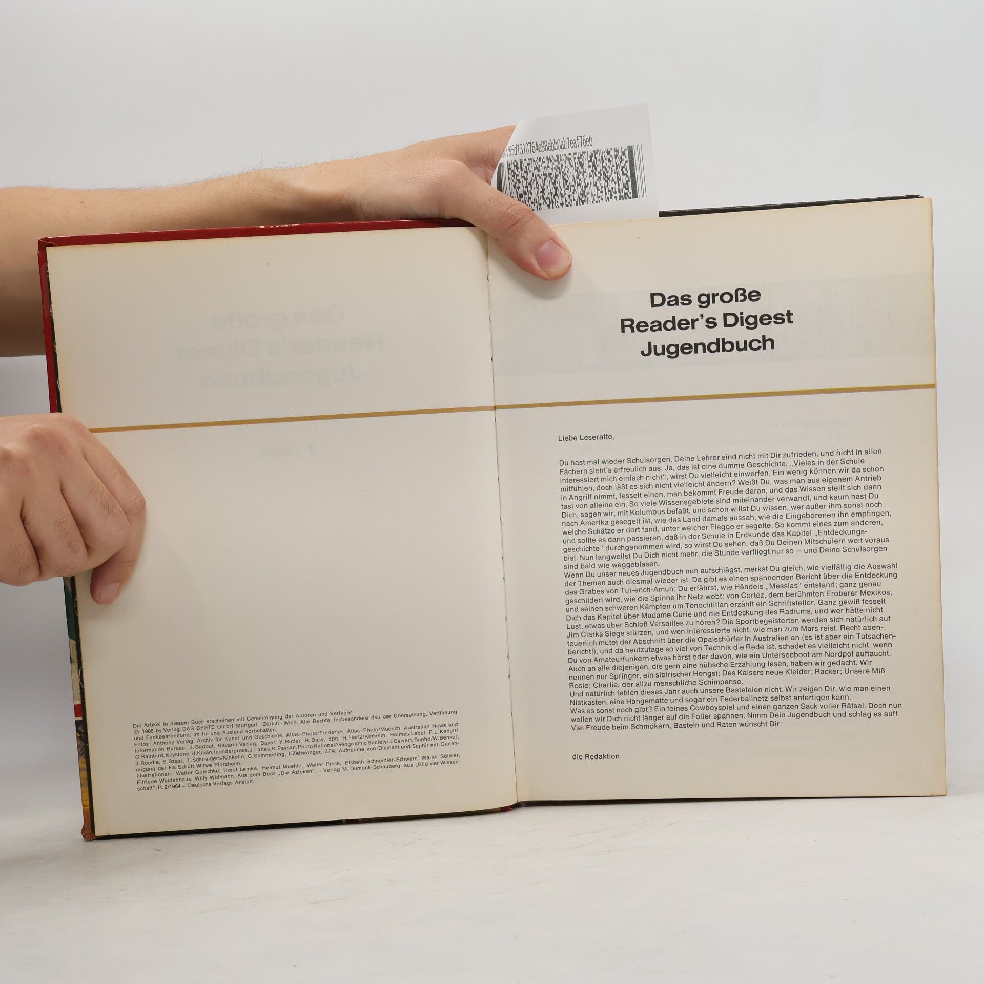 Kolektív autorov Das grosse Reader's Digest Jugendbuch 7