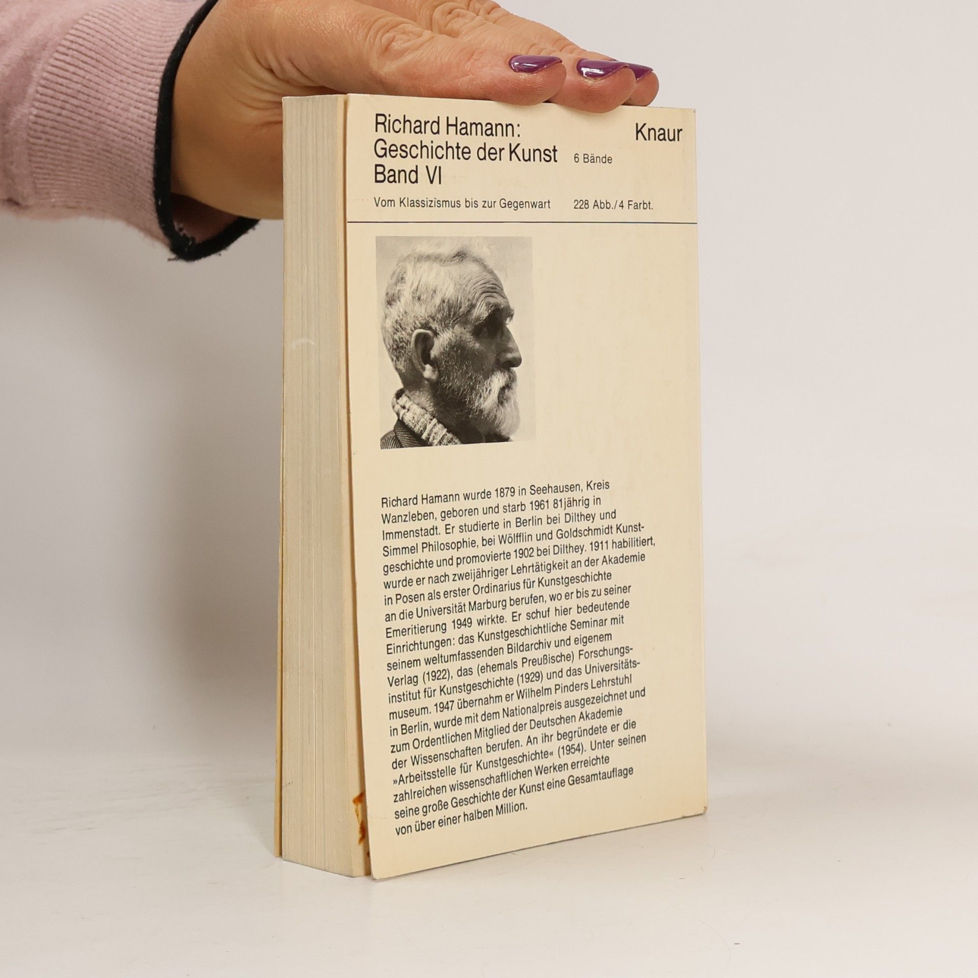 Richard Hamann Geschichte der Kunst VI.