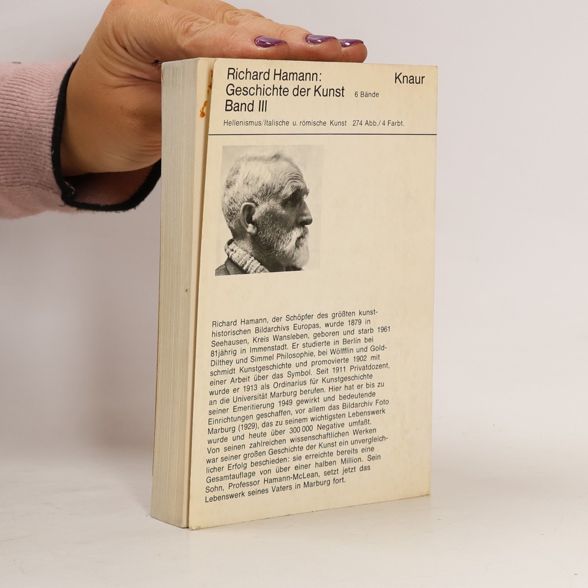Richard Hamann Geschichte der Kunst III.