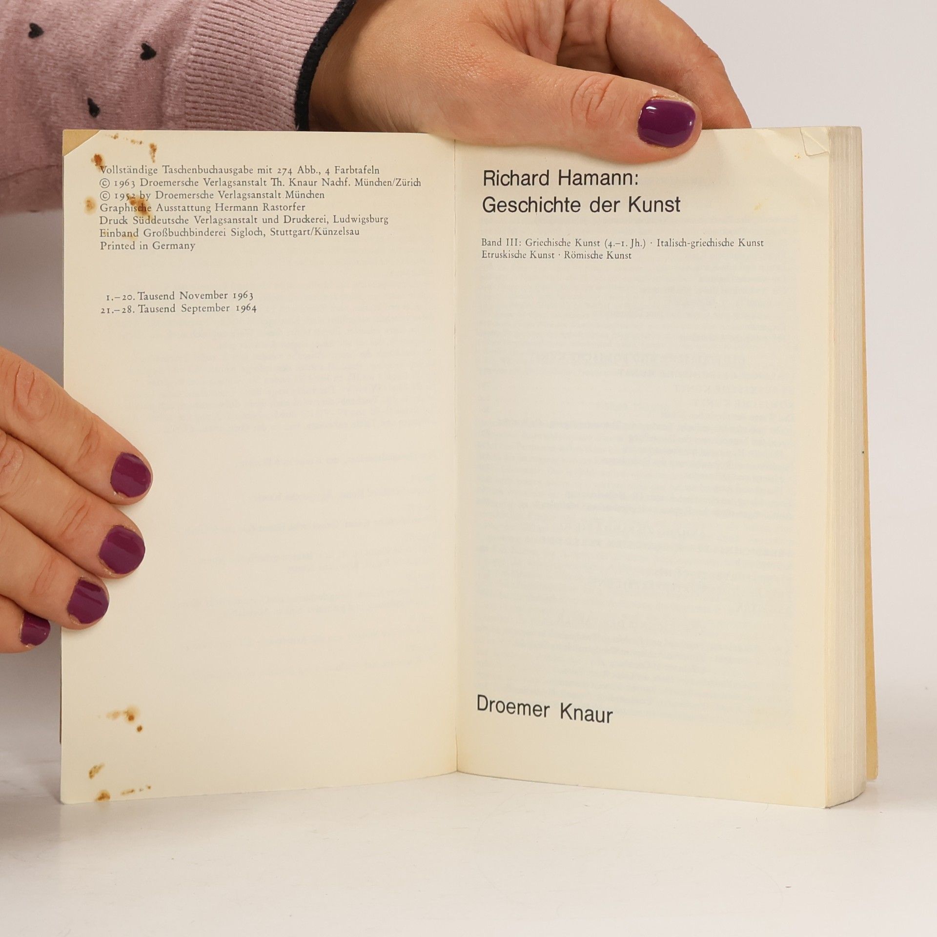 Richard Hamann Geschichte der Kunst III.