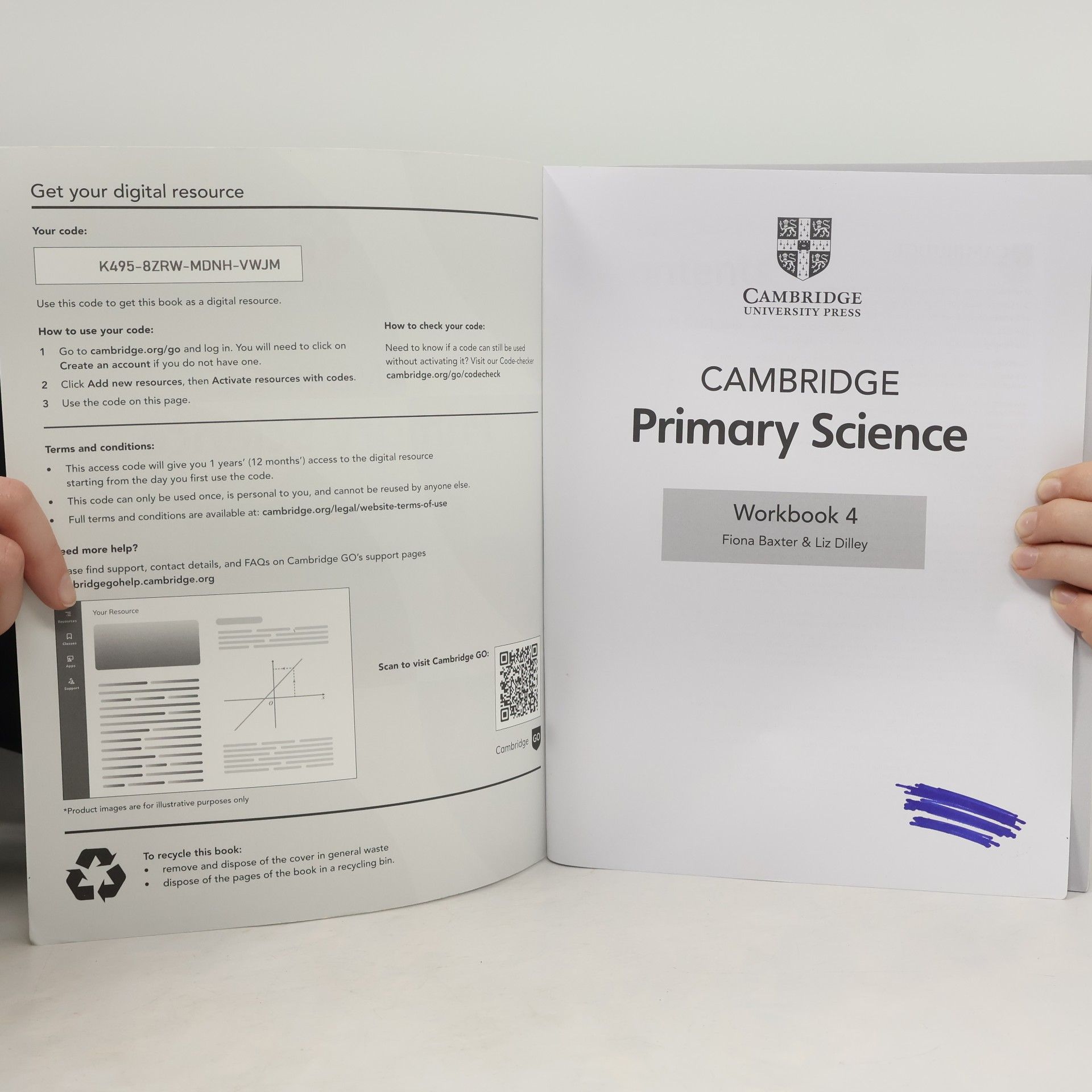Fiona Baxter Cambridge Primary Science Workbook 4 with Digital Access (1 Year) - Second Edition