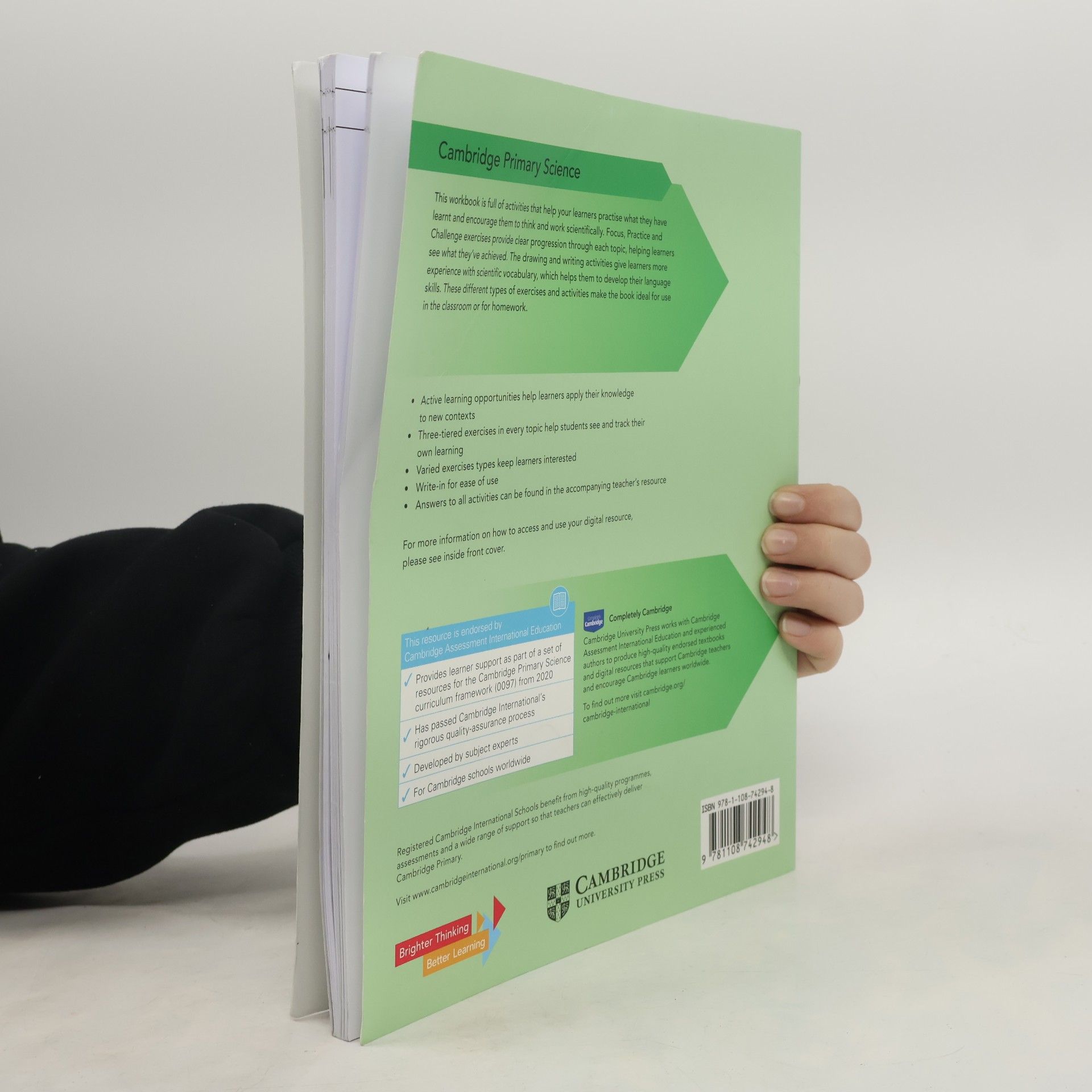 Fiona Baxter Cambridge Primary Science Workbook 4 with Digital Access (1 Year) - Second Edition