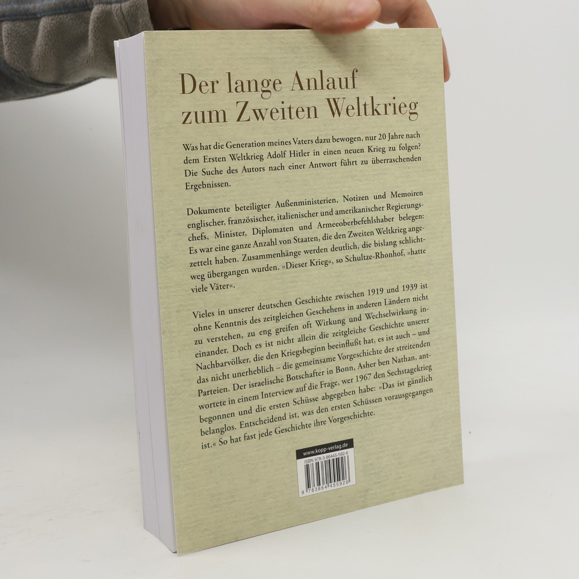 Gerd Schultze Rhonhof 1939 - der Krieg, der viele Väter hatte
