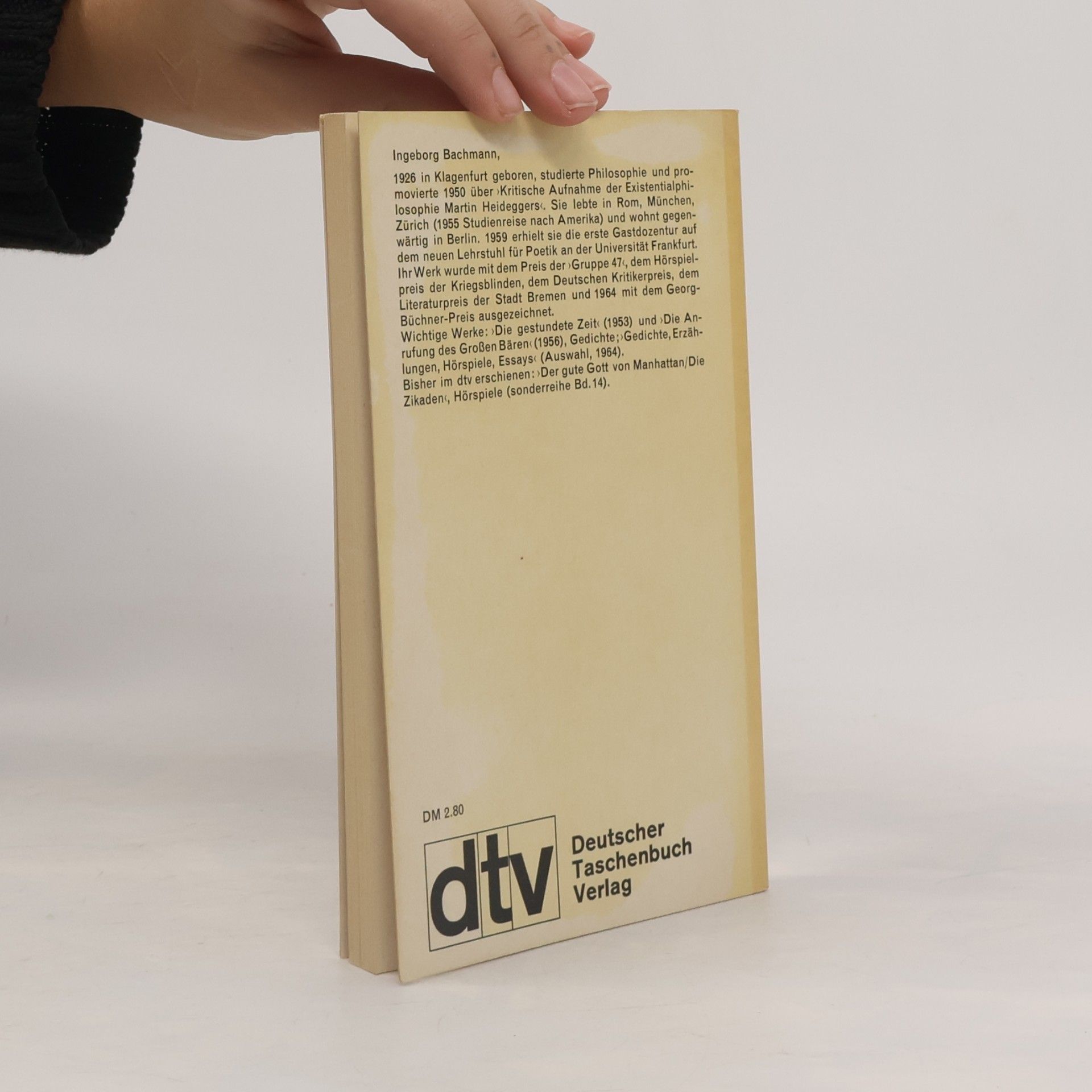 Ingeborg Bachmann Das dreißigste Jahr