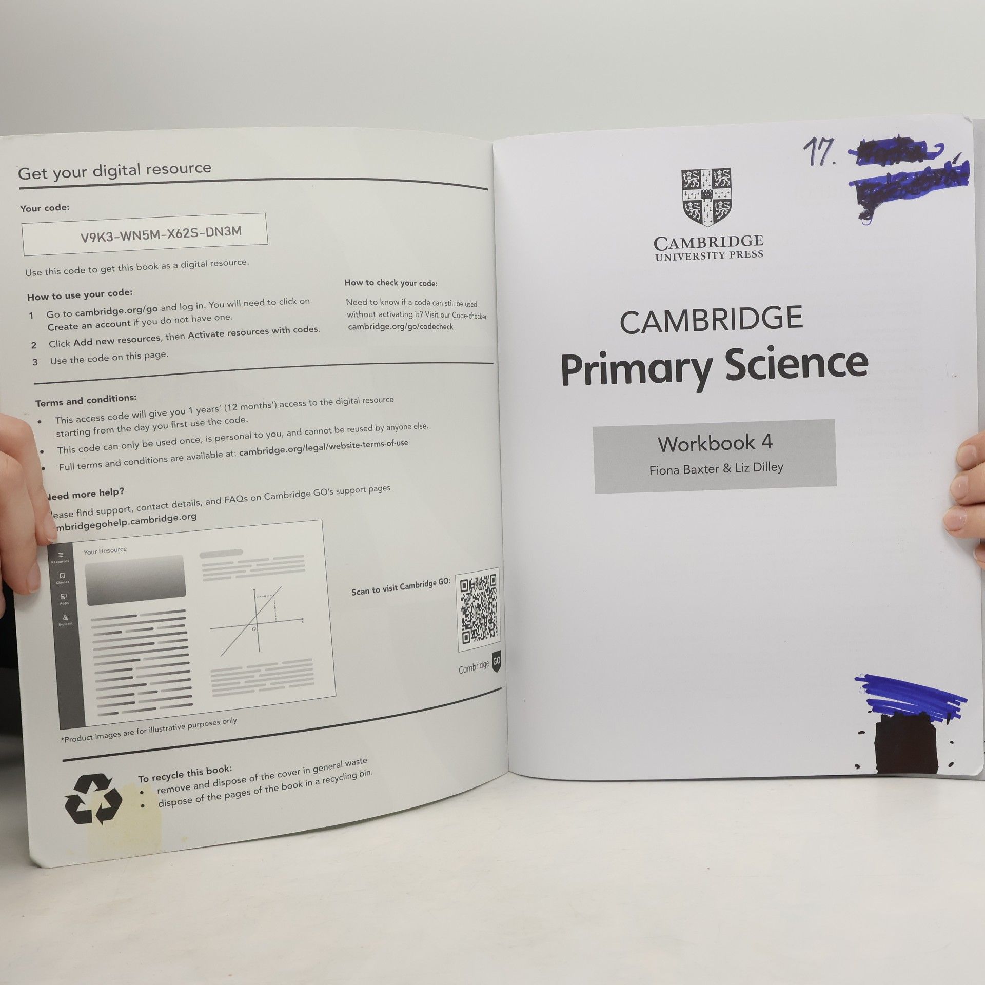 Fiona Baxter Cambridge Primary Science Workbook 4 with Digital Access (1 Year) - Second Edition