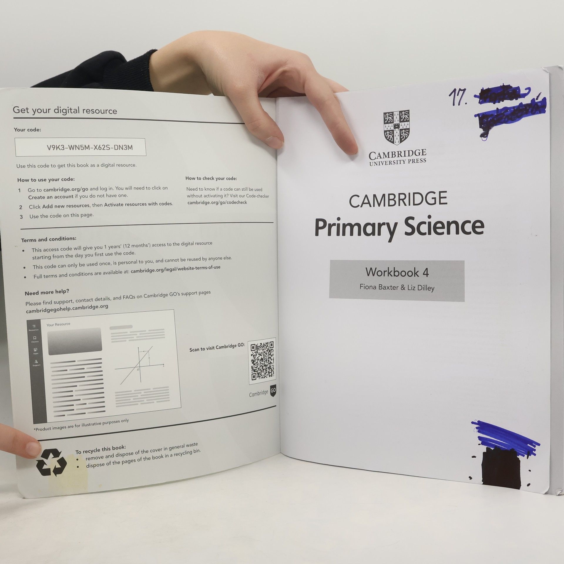 Fiona Baxter Cambridge Primary Science Workbook 4 with Digital Access (1 Year) - Second Edition