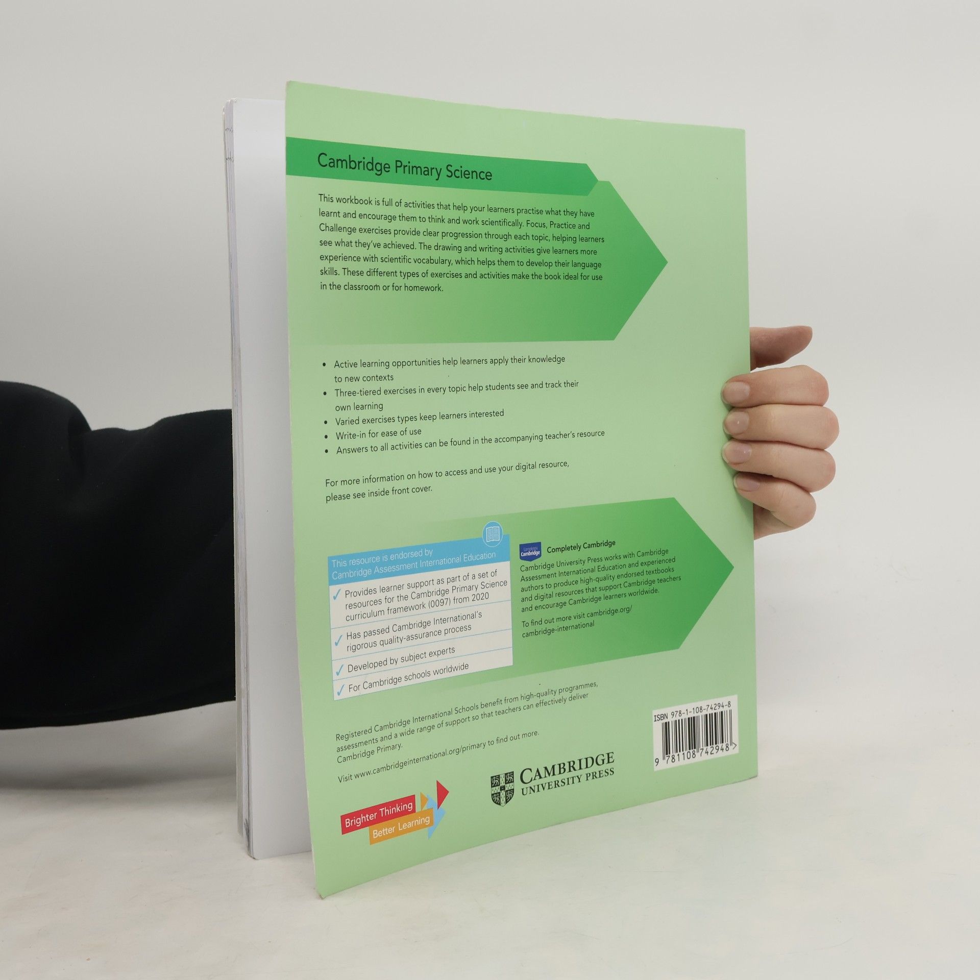 Fiona Baxter Cambridge Primary Science Workbook 4 with Digital Access (1 Year) - Second Edition