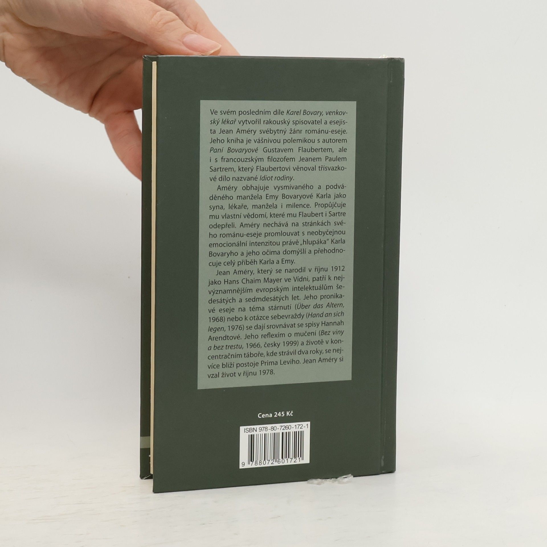 Jean Améry Karel Bovary, venkovský lékař. Portrét obyčejného muže