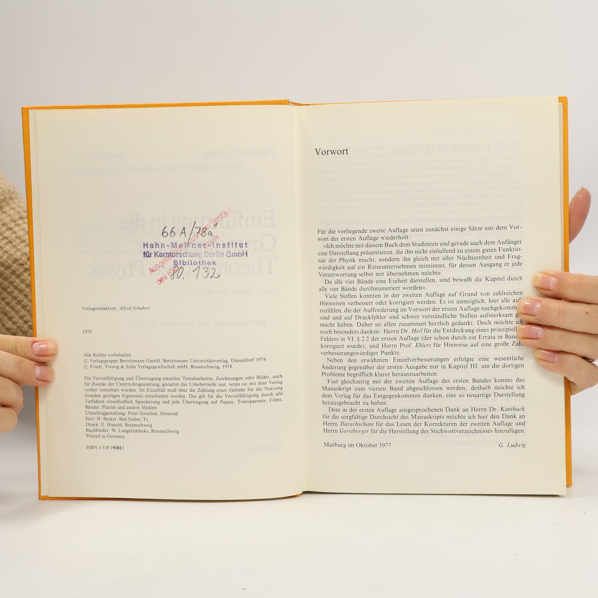 Günther Ludwig Einführung in die Grundlagen der Theoretischen Physik 1