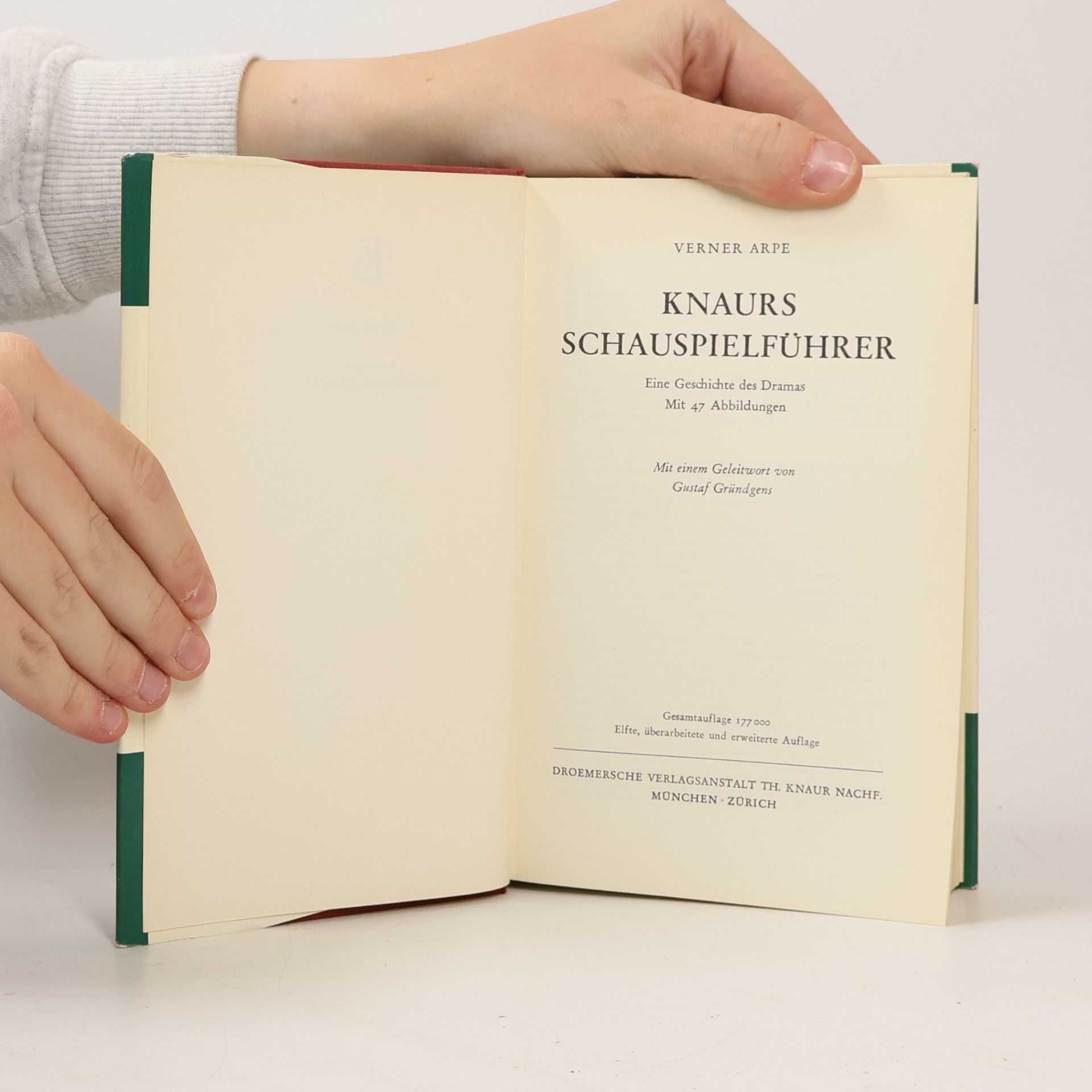 Verner Arpe Knaurs Schauspiel führer