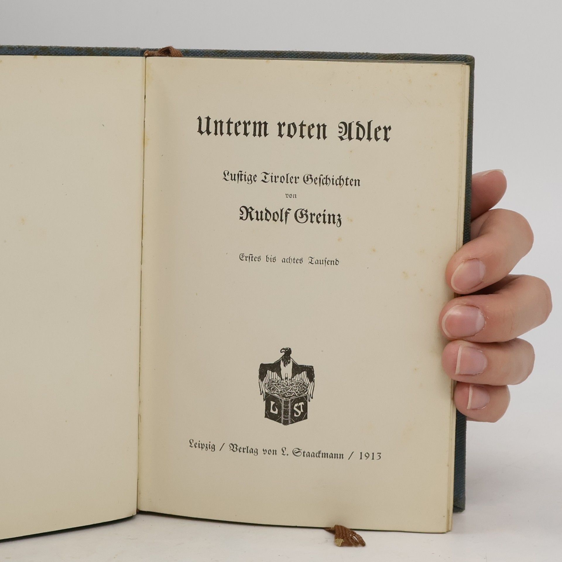 Rudolf Greinz Unterm roten Adler