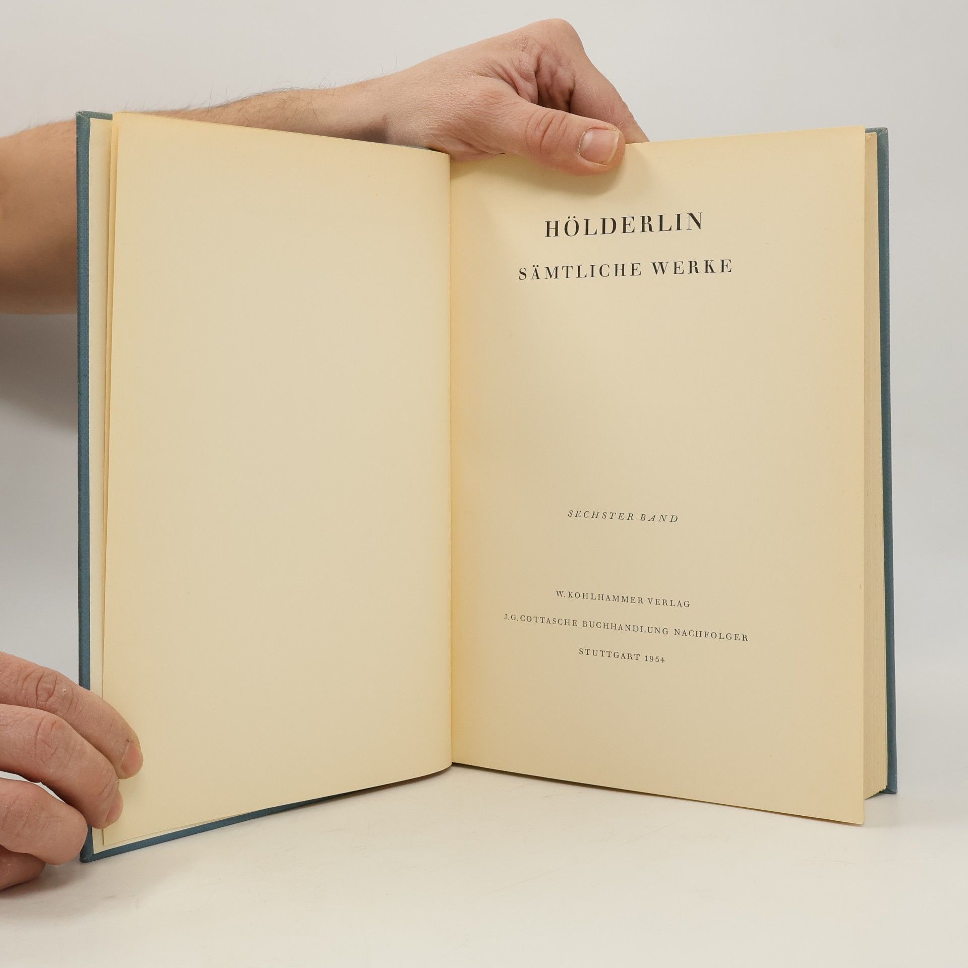 Friedrich Hölderlin Sämtliche Werke 6