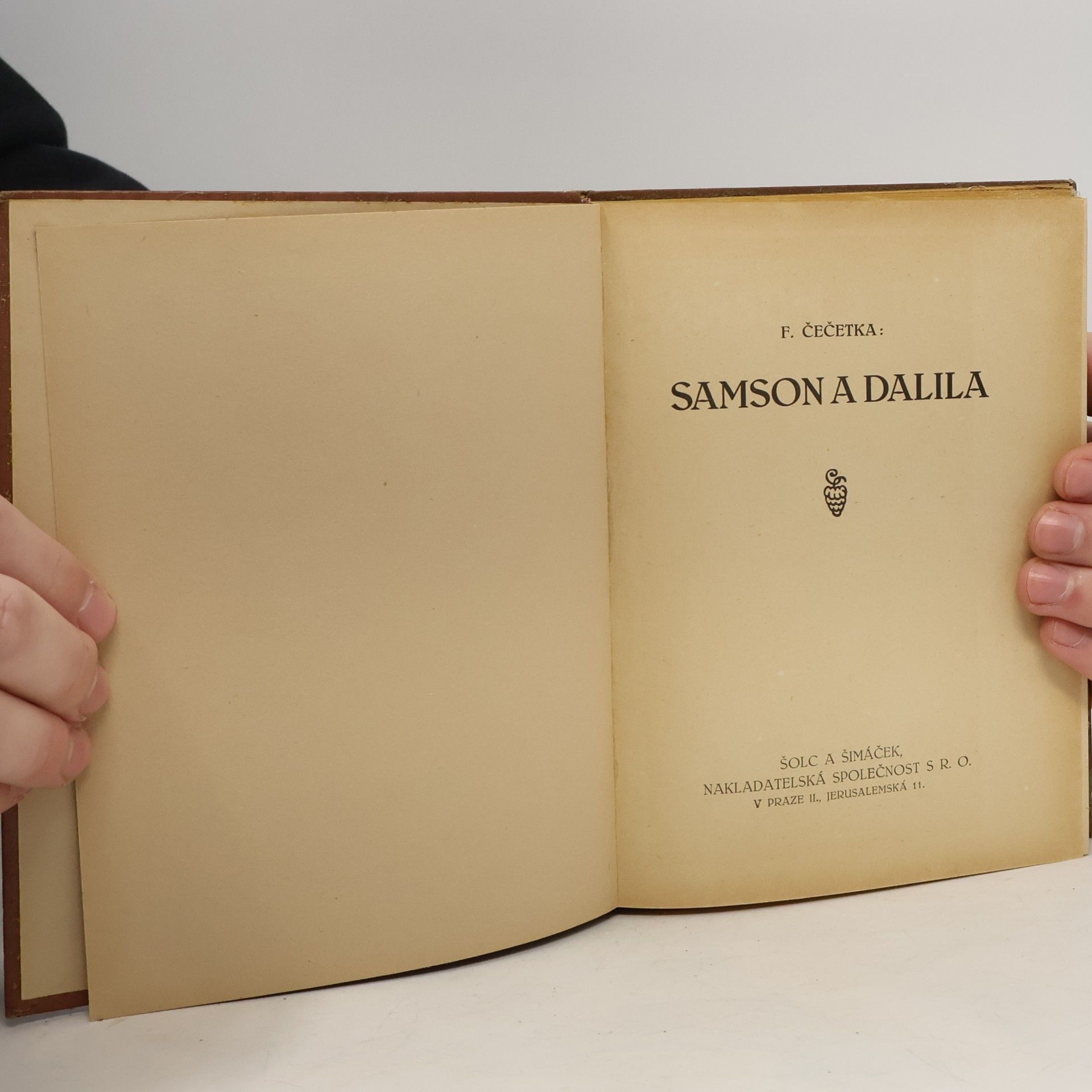 František Josef Čečetka Samson a Dalila