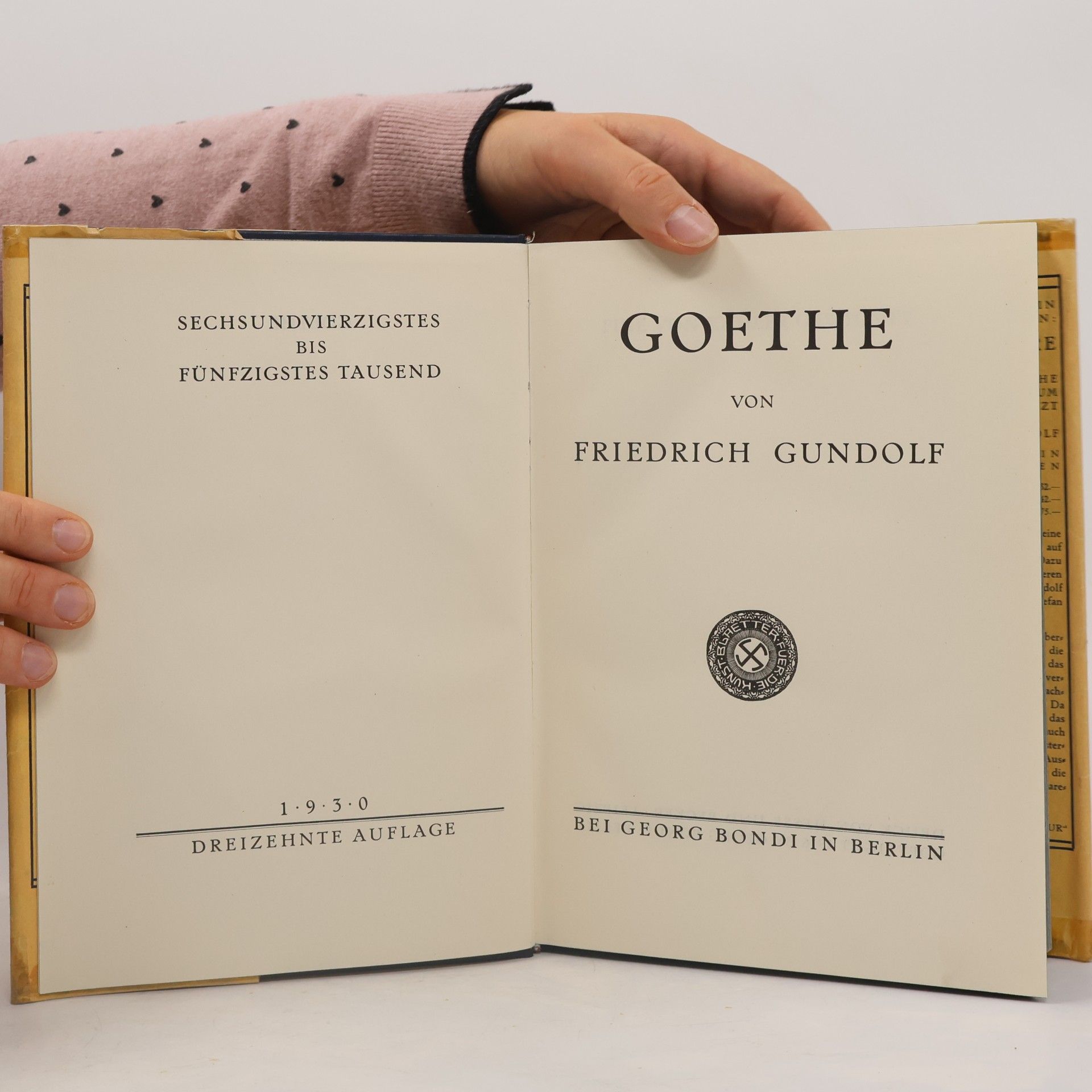 Friedrich Gundolf Goethe von Friedrich Gundolf