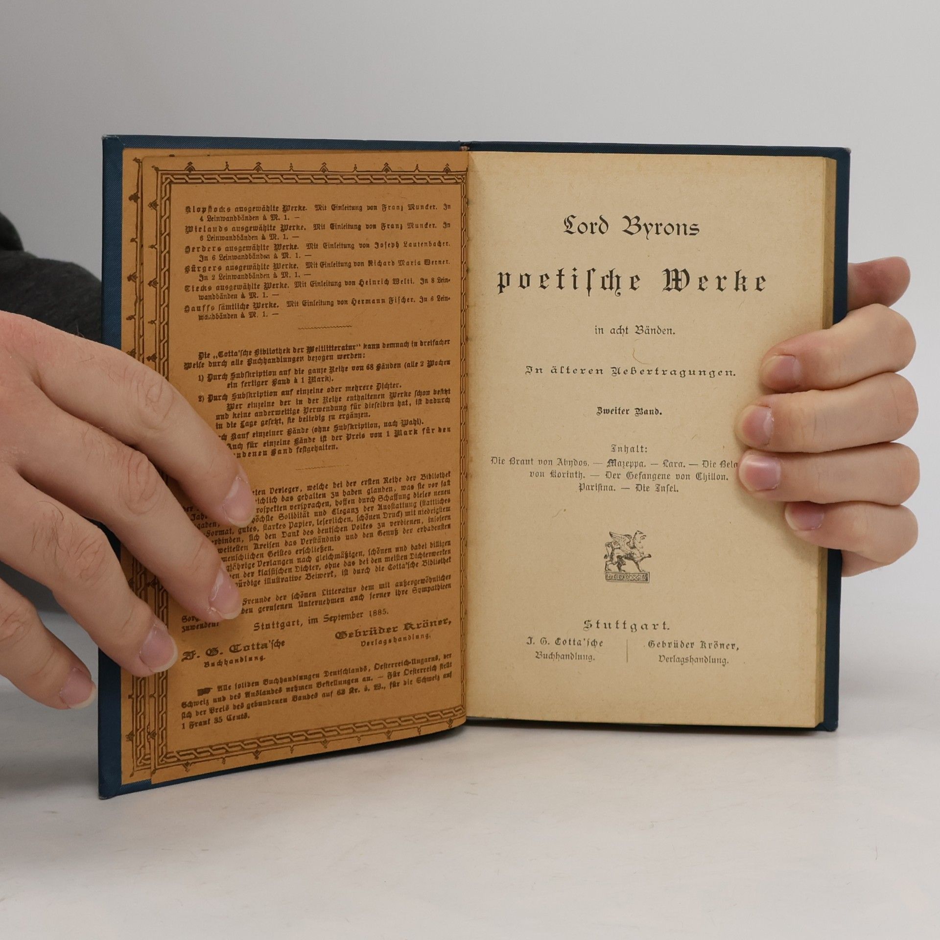 George Gordon Byron Lord Byrons poetische Werke in acht Bänden 2
