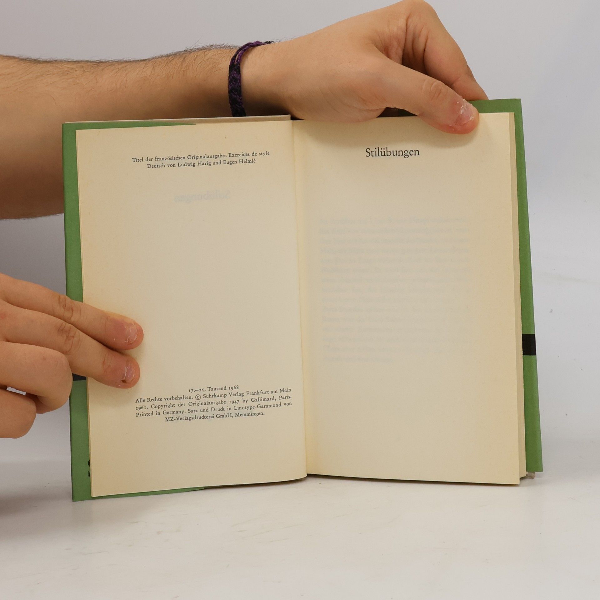 Raymond Queneau Stilübungen