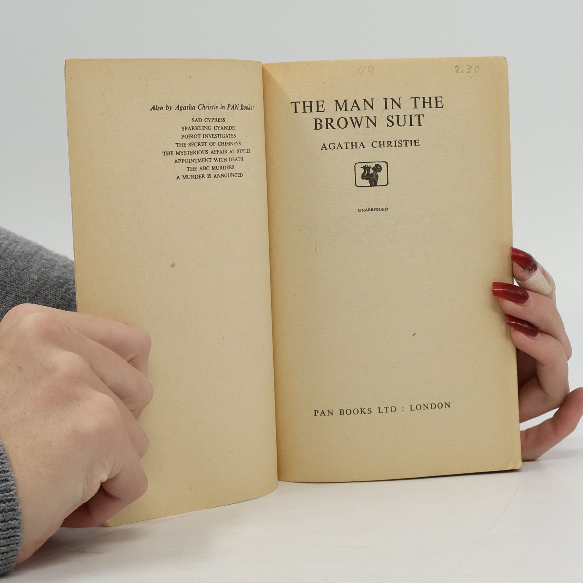 Agatha Christie The Man in the Brown Suit