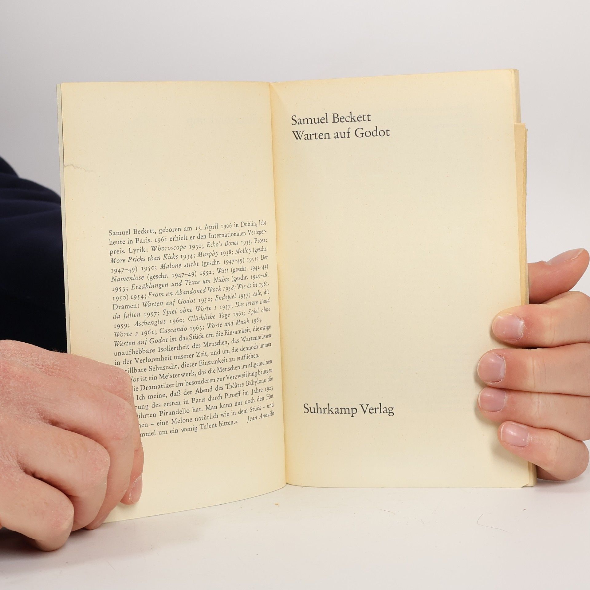 Samuel Beckett Warten auf Godot