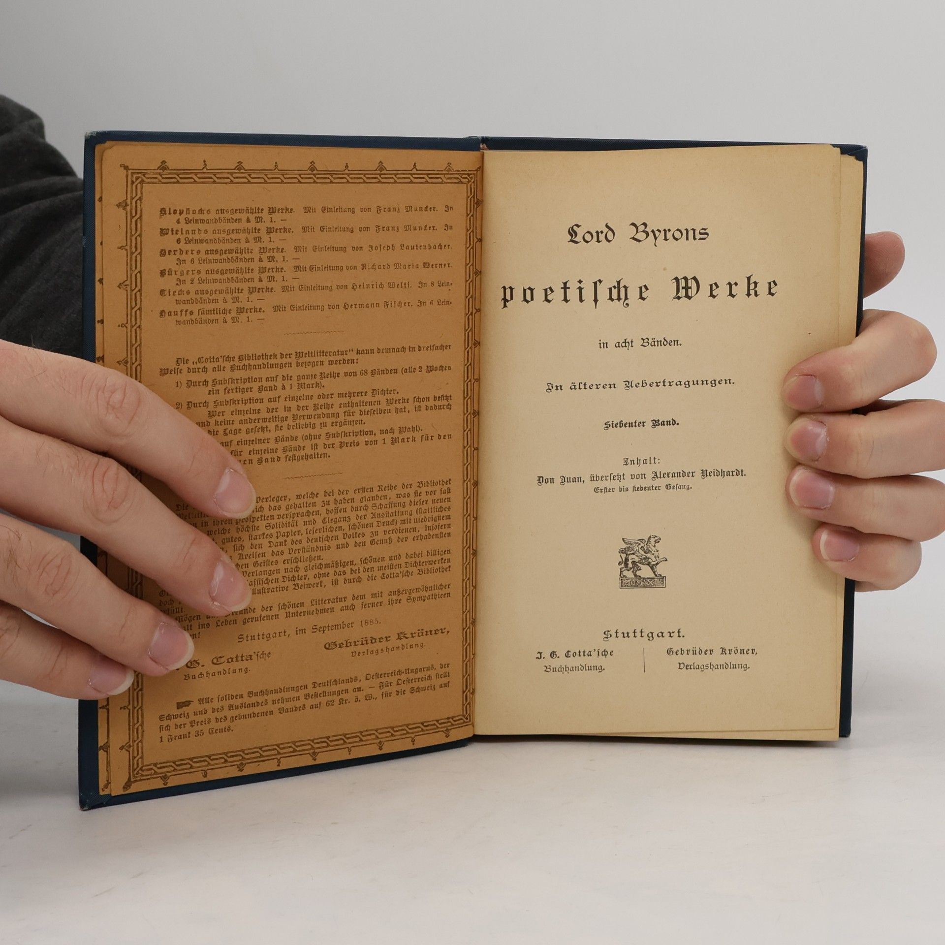 George Gordon Byron Lord Byrons poetische Werke 7