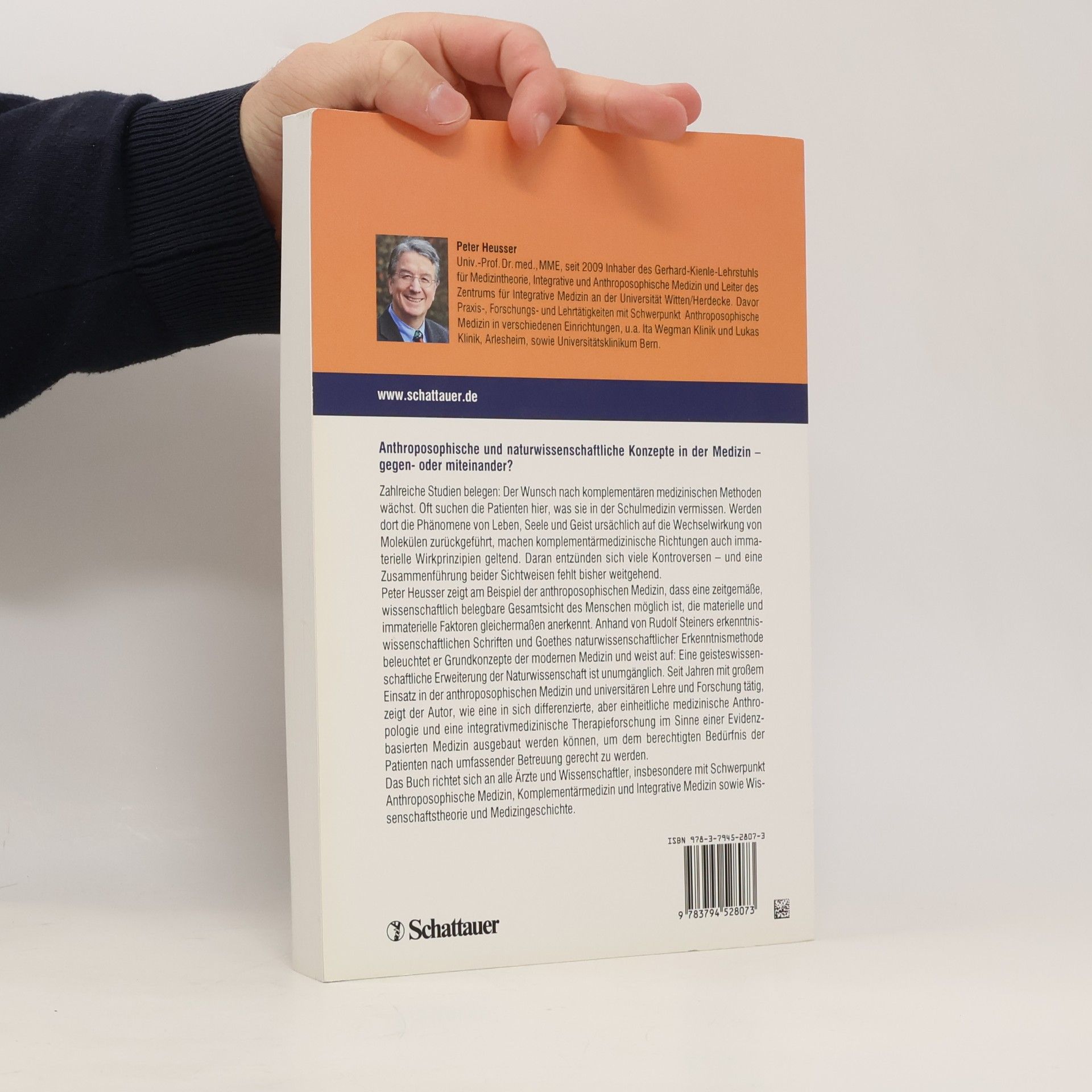 Peter Heusser Anthroposophische Medizin und Wissenschaft