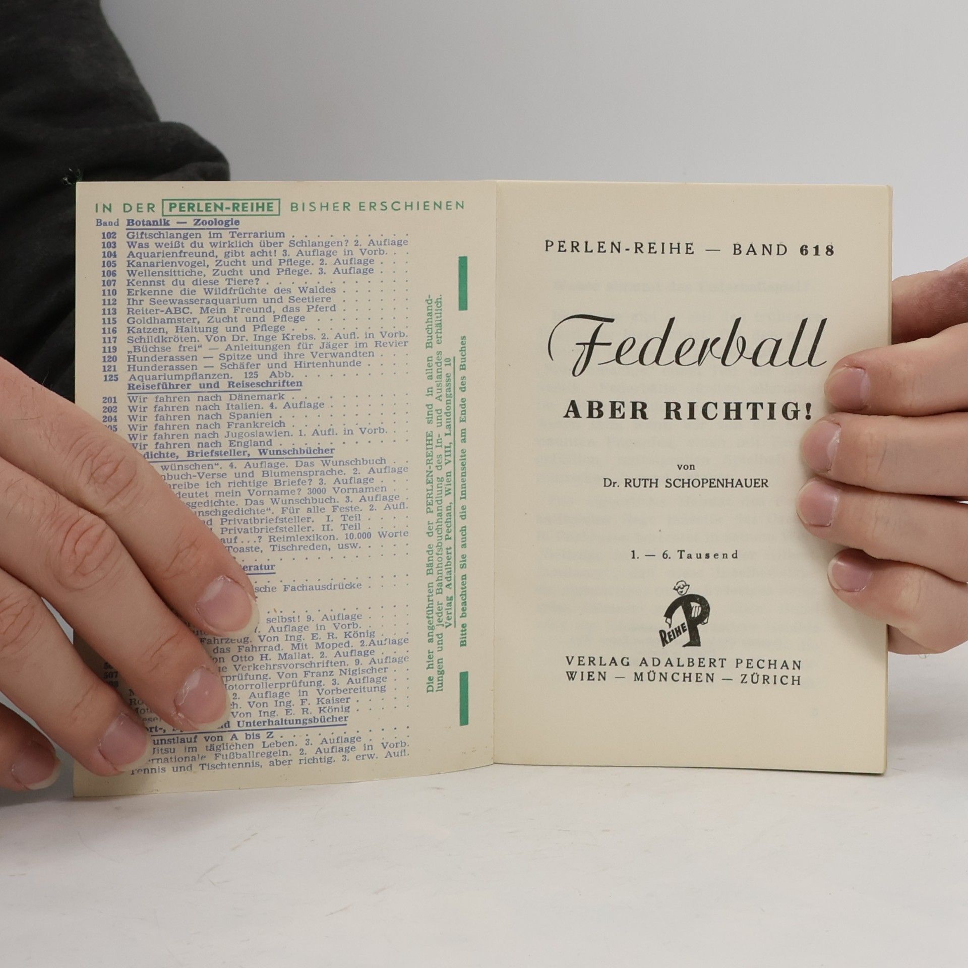 Ruth Schopenhauer Pechan's Perlen-Reihe 618: Federball - Aber richtig!