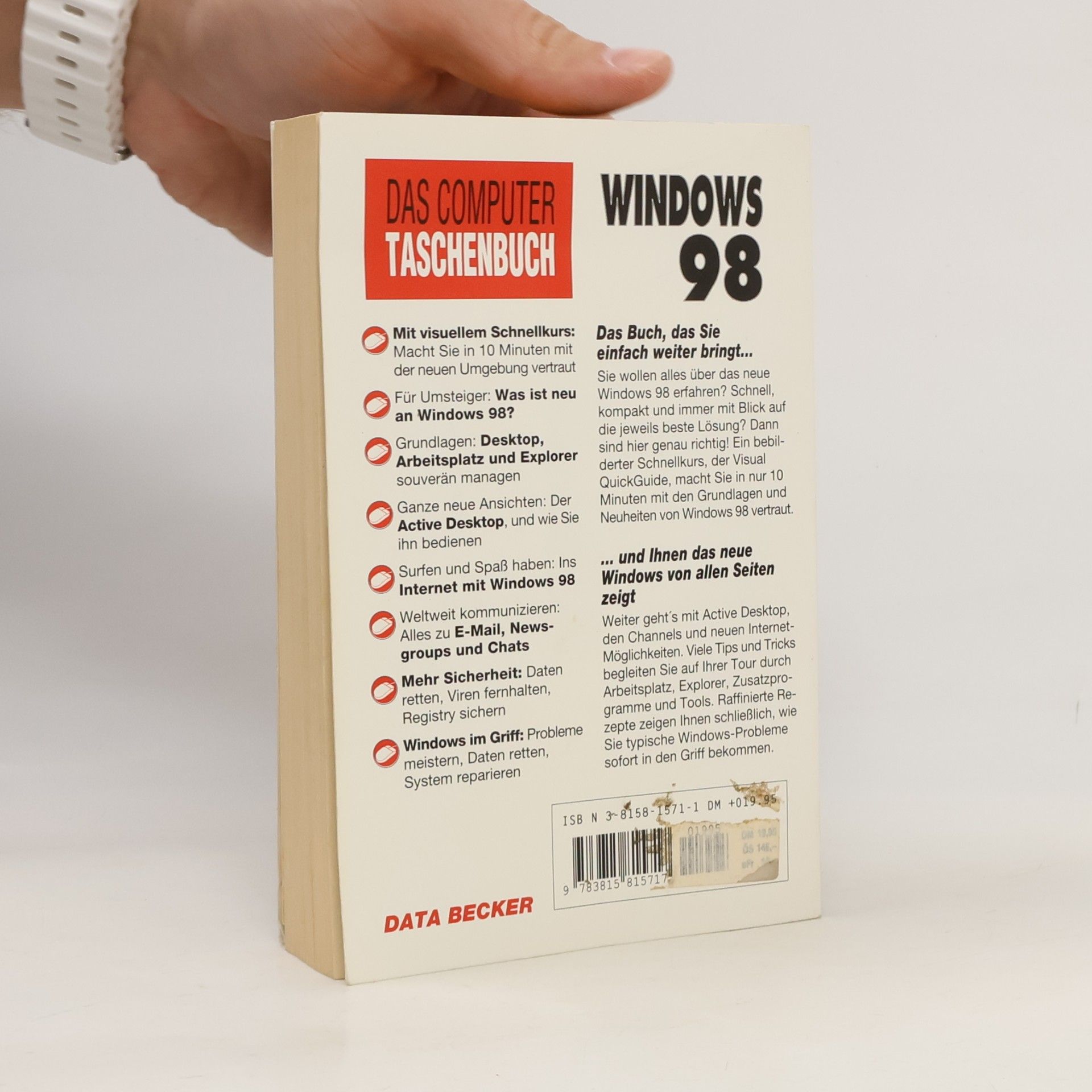 Tobias Weltner Das Computer Taschenbuch: Windows 98