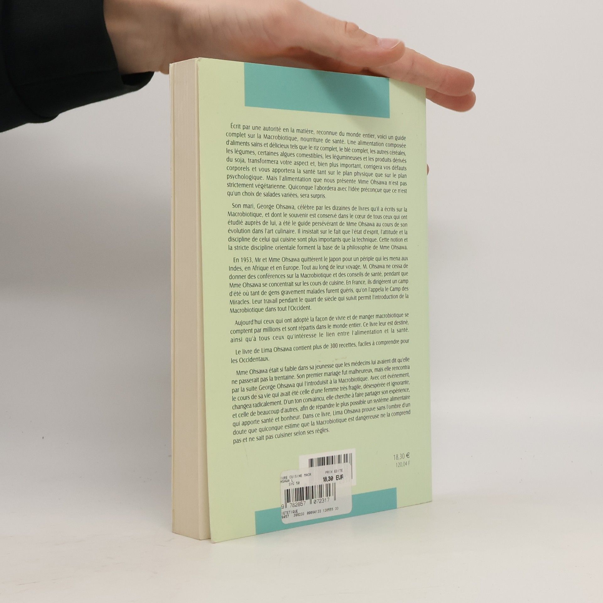 Lima Ohsawa Le livre de cuisine macrobiotique