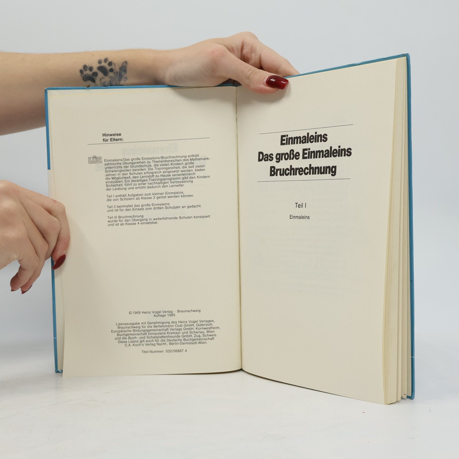 Autorenkollektiv Einmaleins, Das große Einmaleins, Bruchrechnung