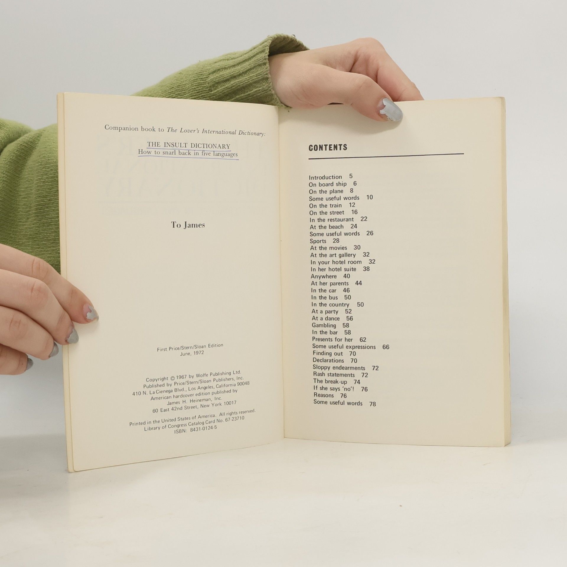 Various authors The Lover's International Dictionary