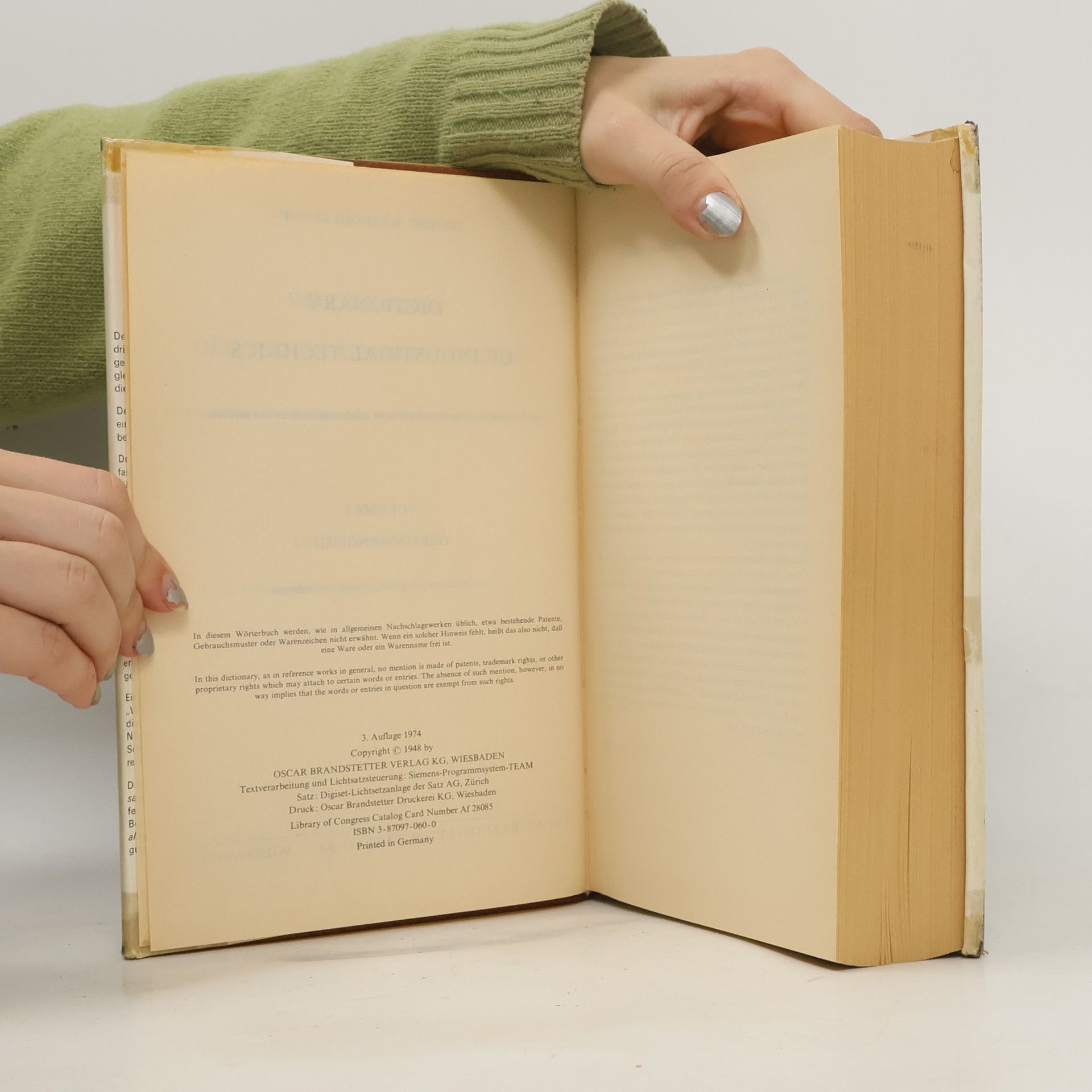 Richard Ernst Wörterbuch der industriellen Technik: Deutsch Englisch