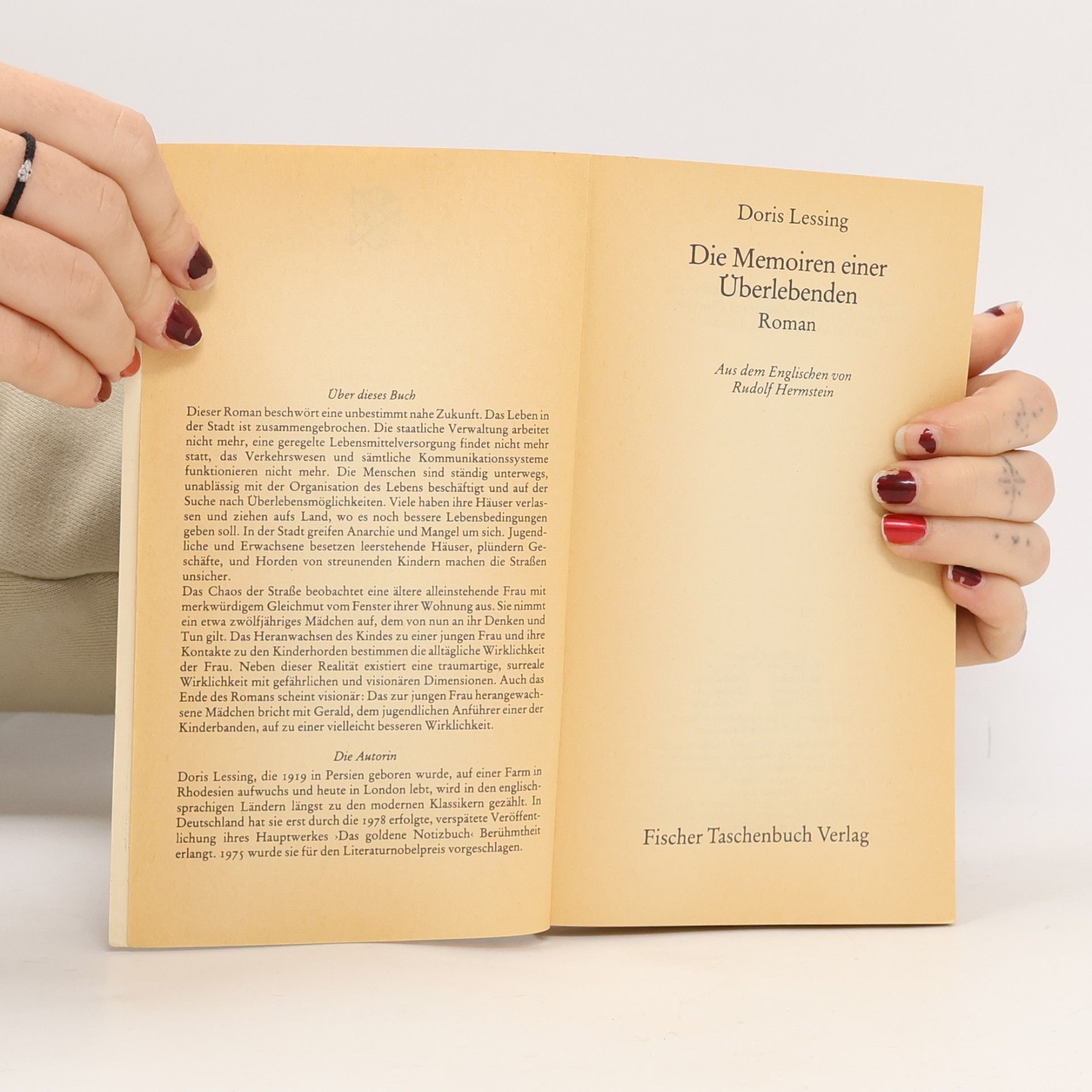 Doris Lessing Die Memoiren einer Überlebenden