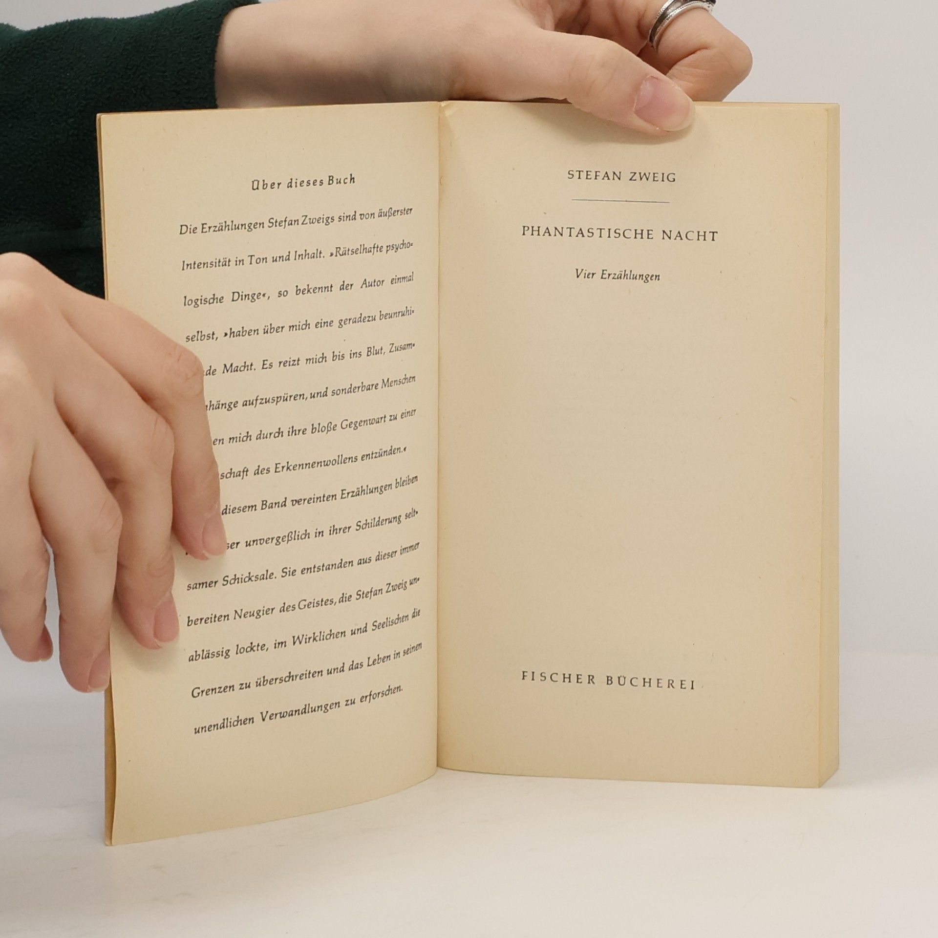 Stefan Zweig Phantastische Nacht