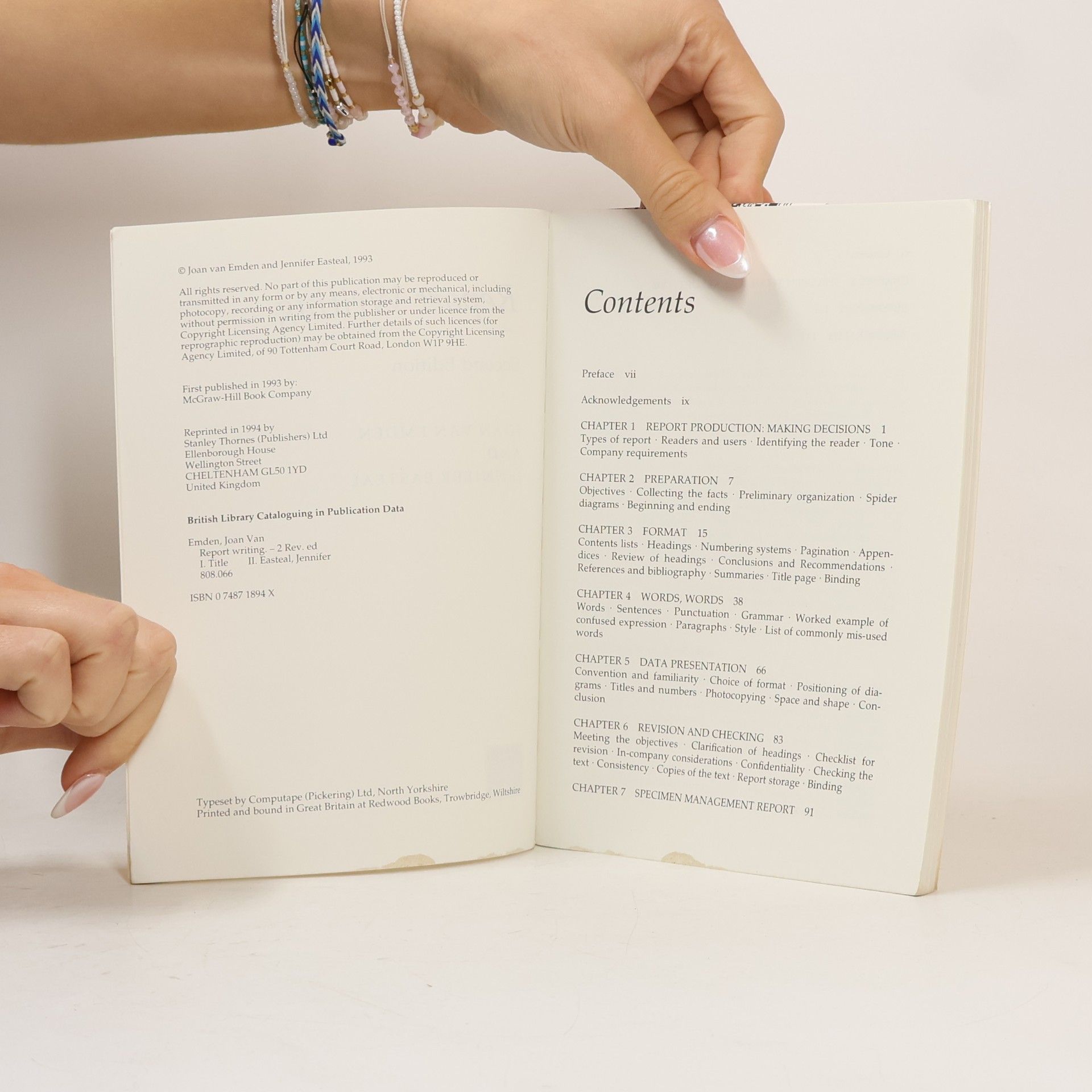 Richard van Emden Report Writing