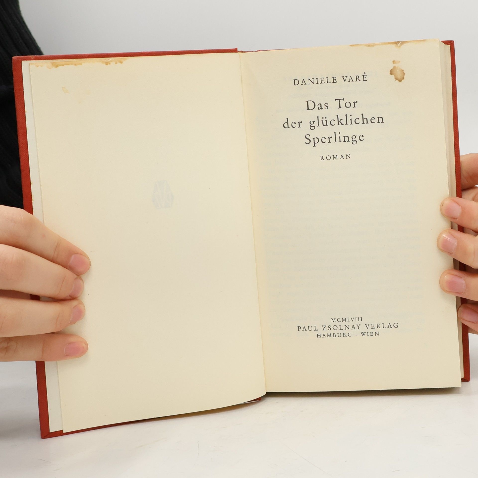 Daniele Varè Das Tor der glücklichen Sperlinge