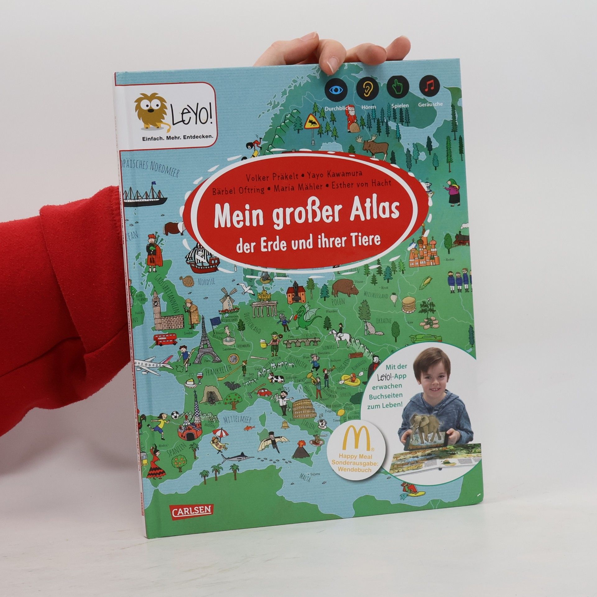 Kolektív autorov Mein großer Atlas der Erde und ihrer Tiere