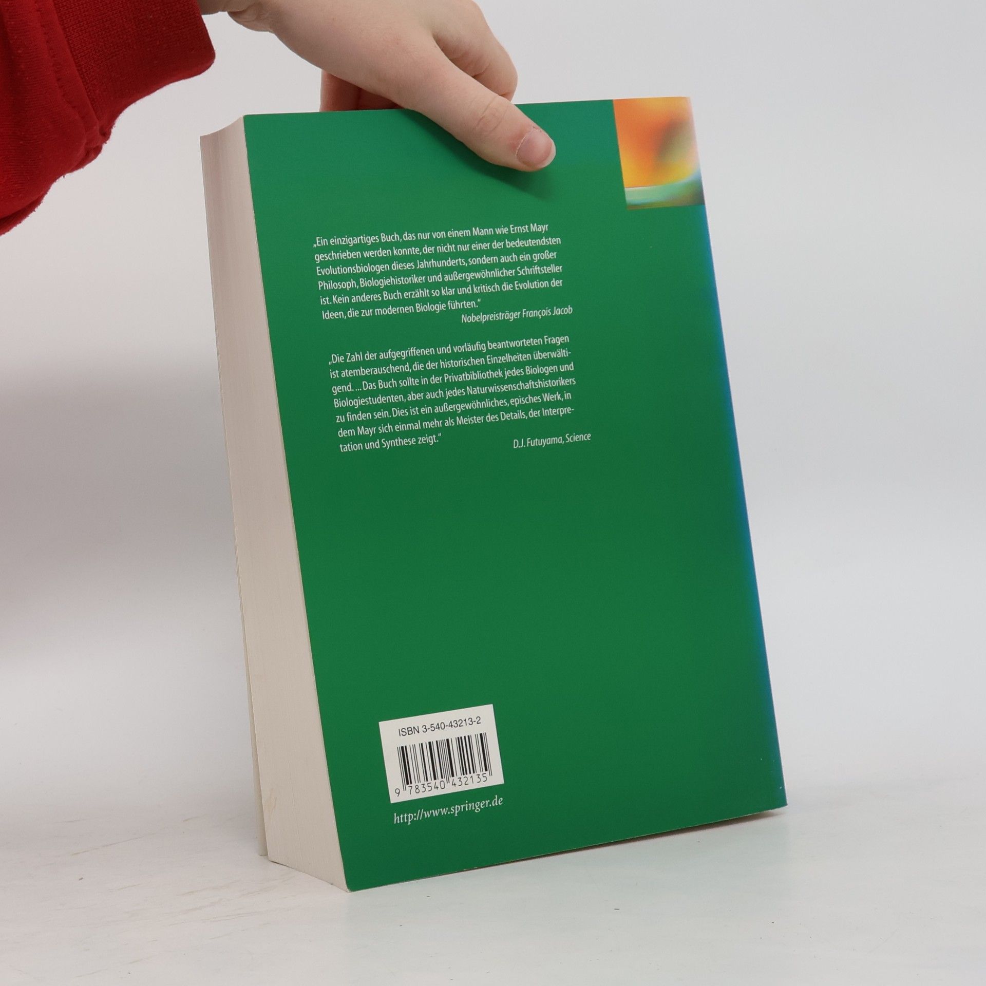 Ernst Mayr Die Entwicklung der biologischen Gedankenwelt